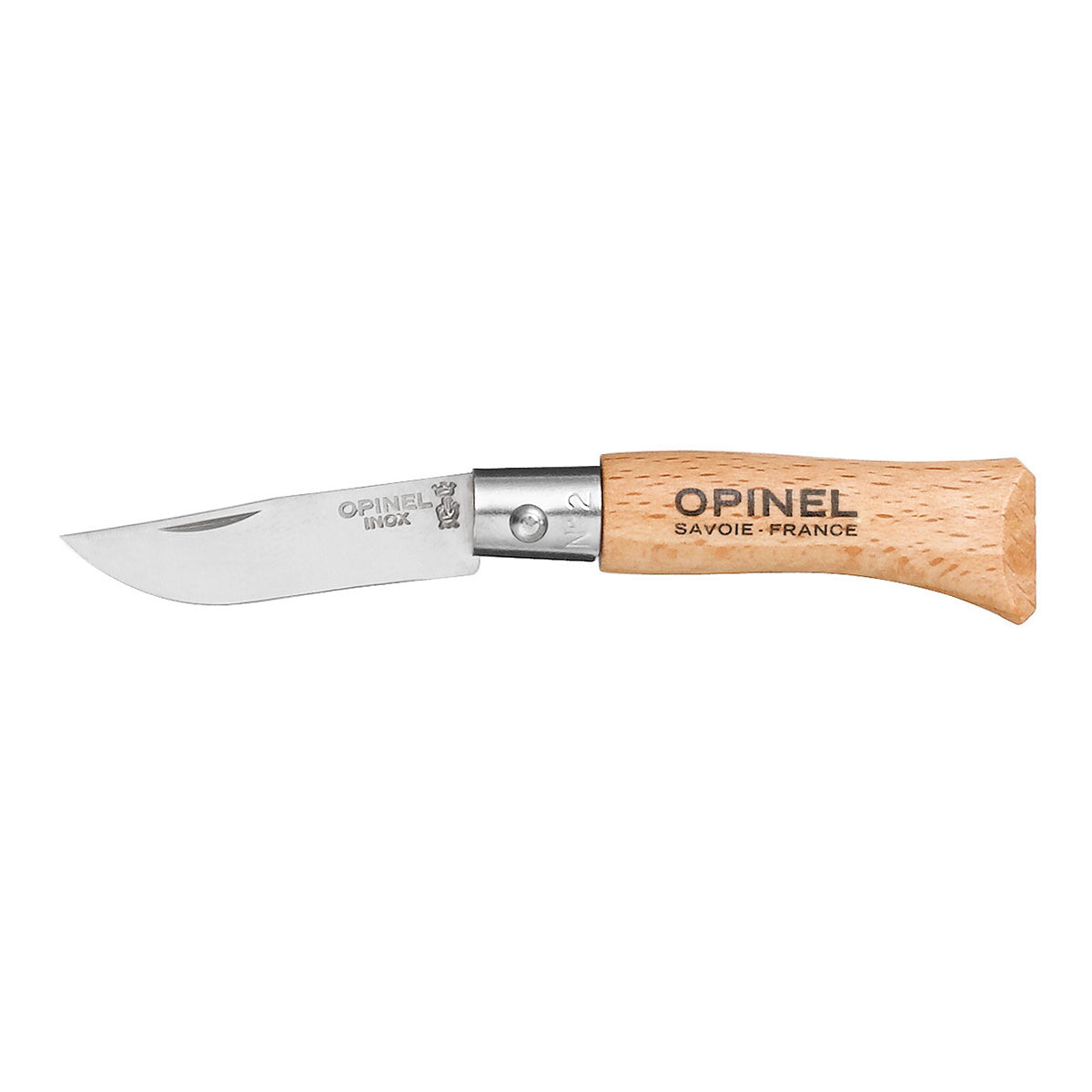Opinel No.02 Stainless Steel Folding Knife Beech