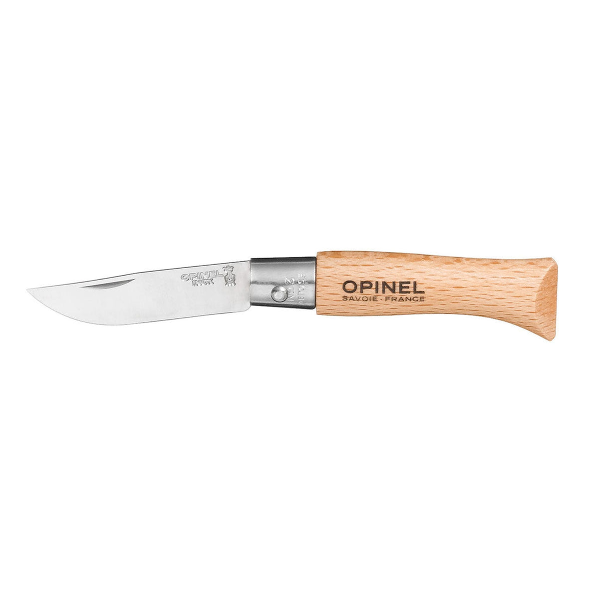 Opinel No.03 Stainless Steel Folding Knife Beech