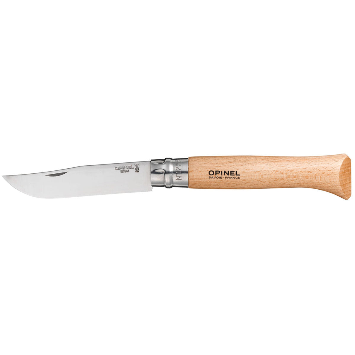Opinel No.12 Stainless Steel Folding Knife Beech