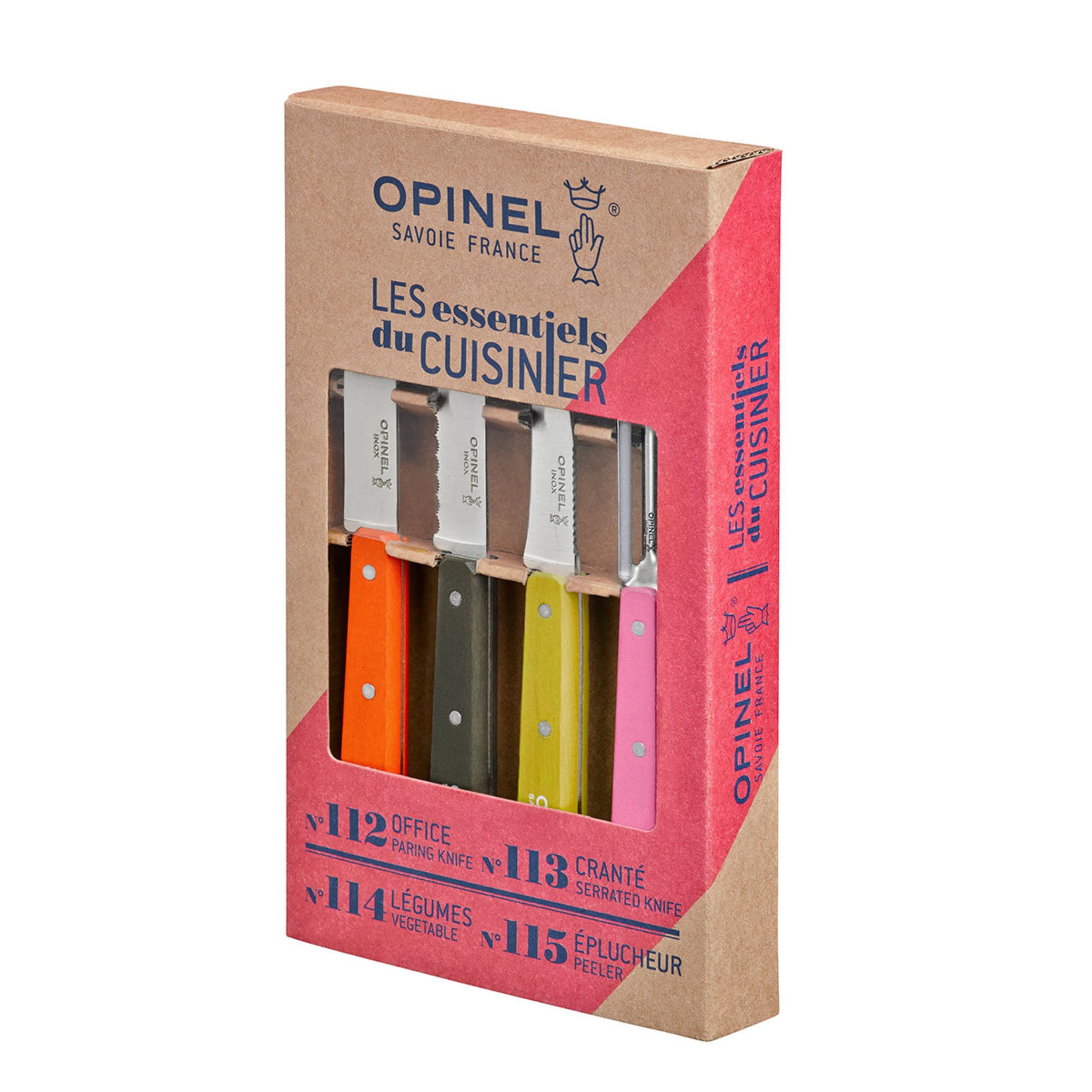 Opinel Les Essentiels Kitchen Utility 4 Piece Set Fifties
