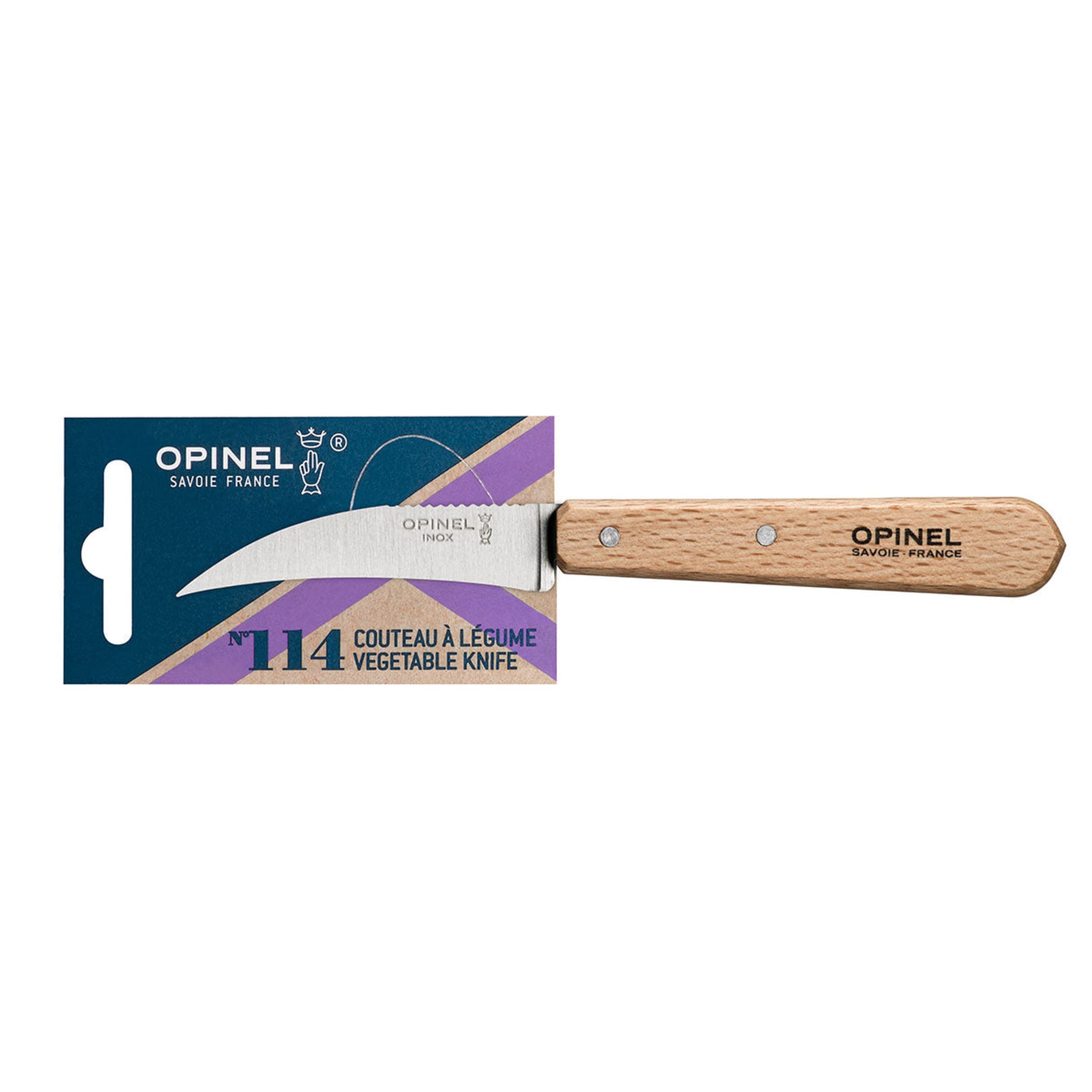 Opinel No.114 Vegetable Knife Natural