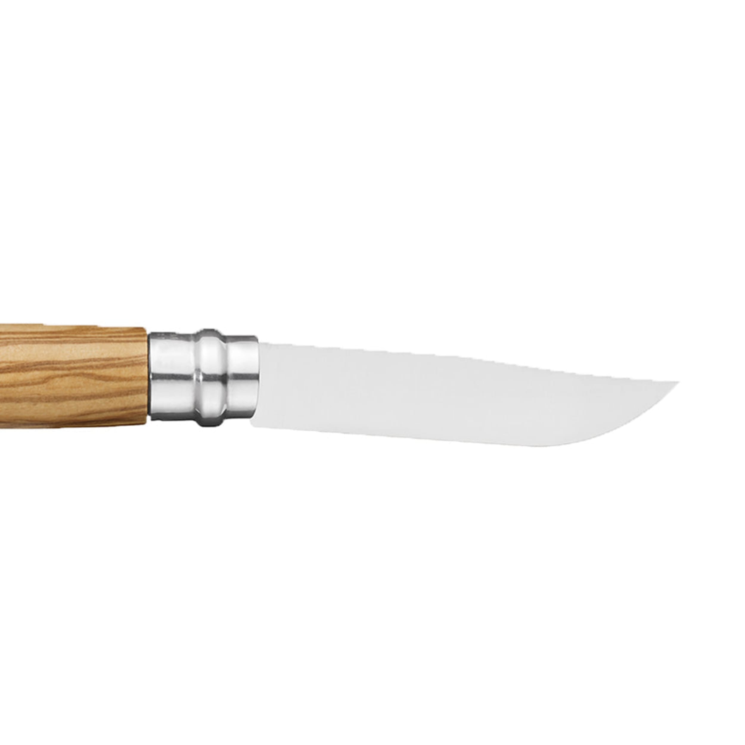 Opinel No.08 Stainless Steel Folding Knife & Sheath Olive