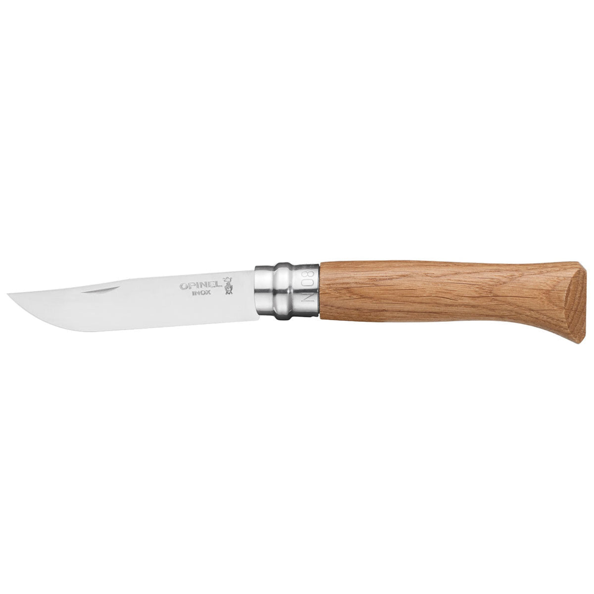 Opinel No.08 Stainless Steel Folding Knife Oak