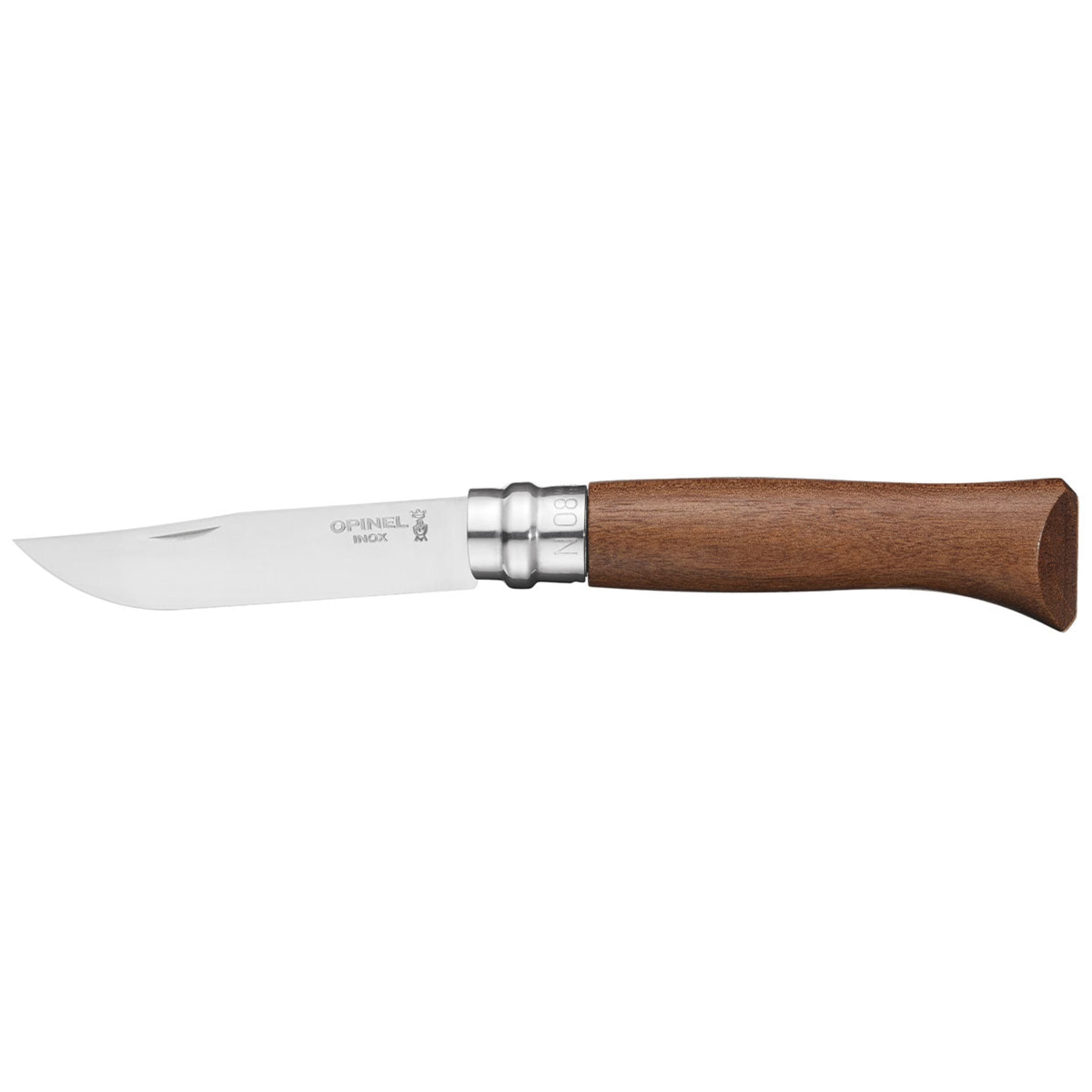 Opinel No.08 Stainless Steel Folding Knife Walnut
