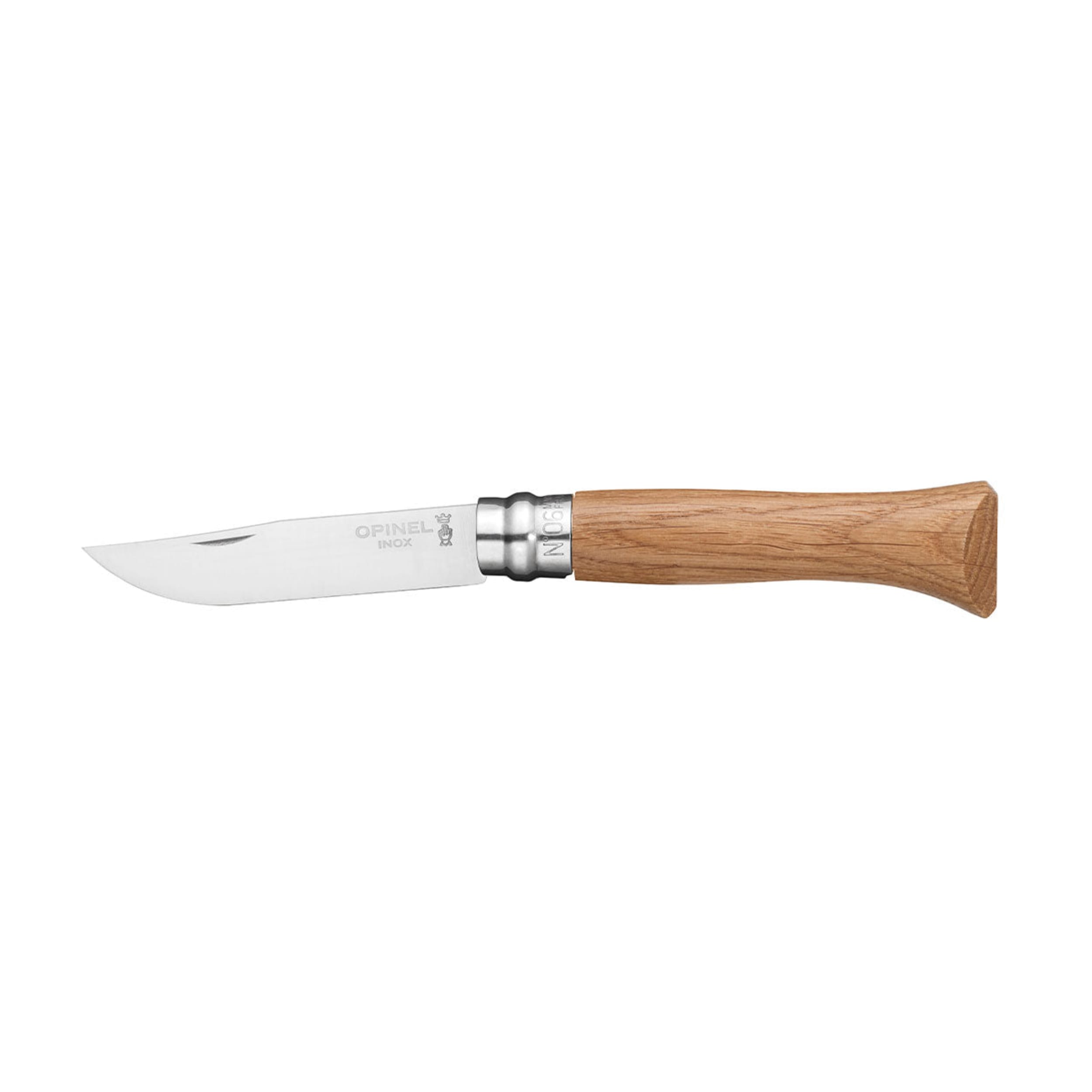 Opinel No.06 Stainless Steel Folding Knife Oak