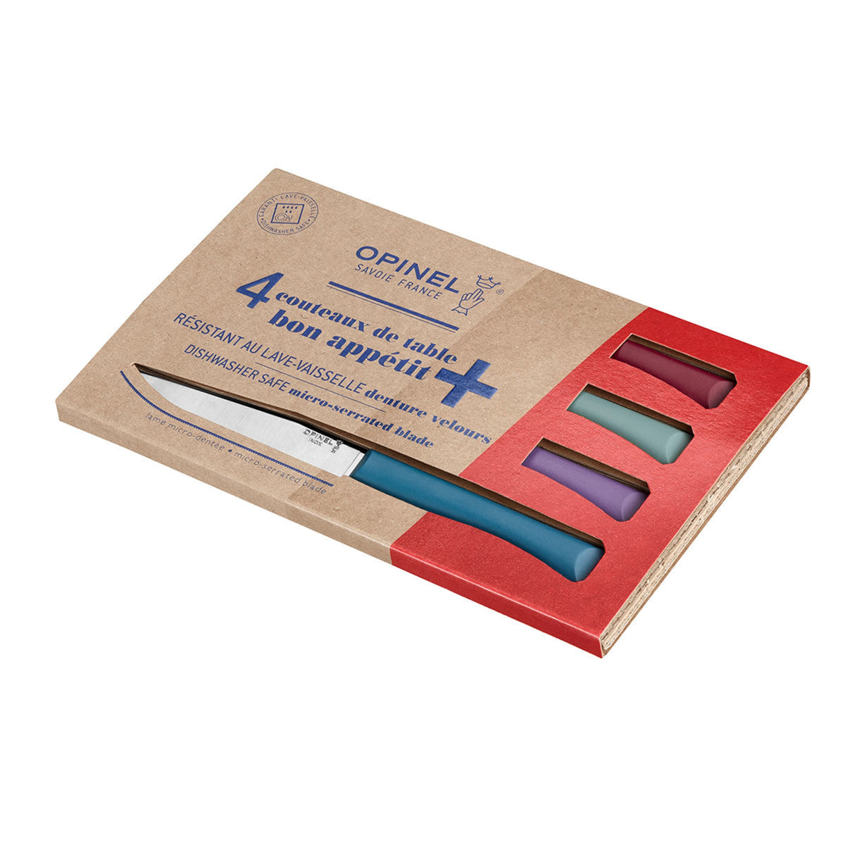 Opinel Bon Appétit Plus No.125 Table Knife 4 Piece Set Glam