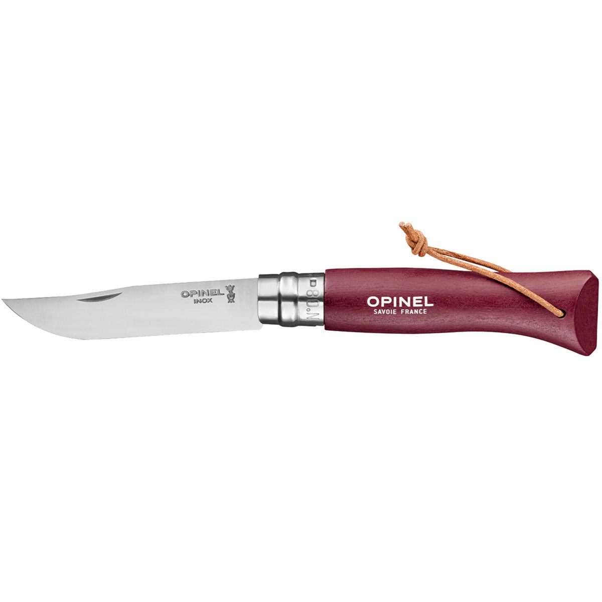 Opinel No.08 Bushwhacker Folding Knife Burgundy