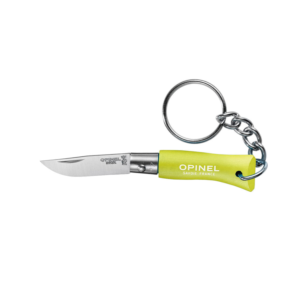 Opinel No.02 Stainless Steel Keyring Knife Anise