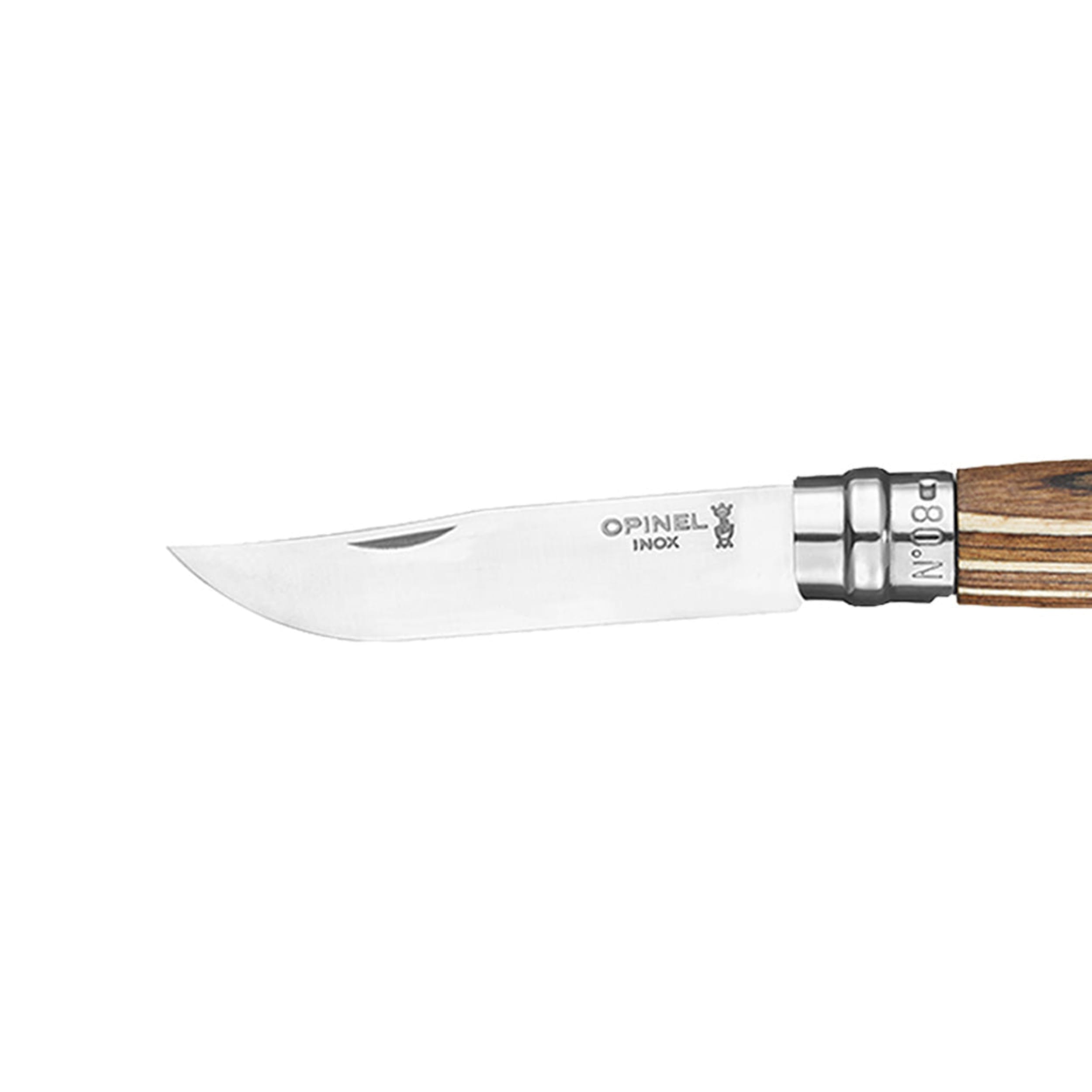 Opinel No.08 Laminated Birch Folding Knife Brown