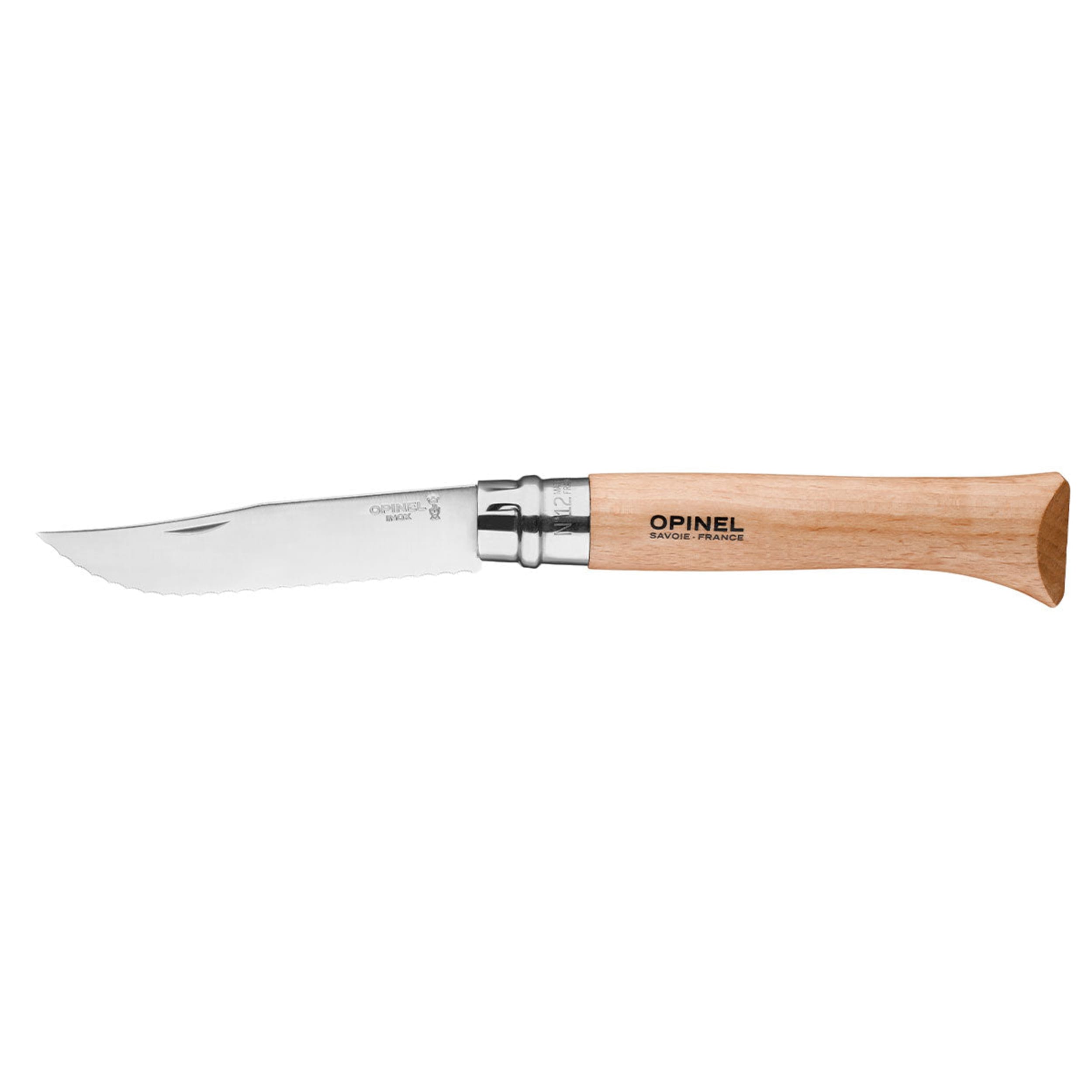Opinel No.12 Serrated Folding Knife Beech
