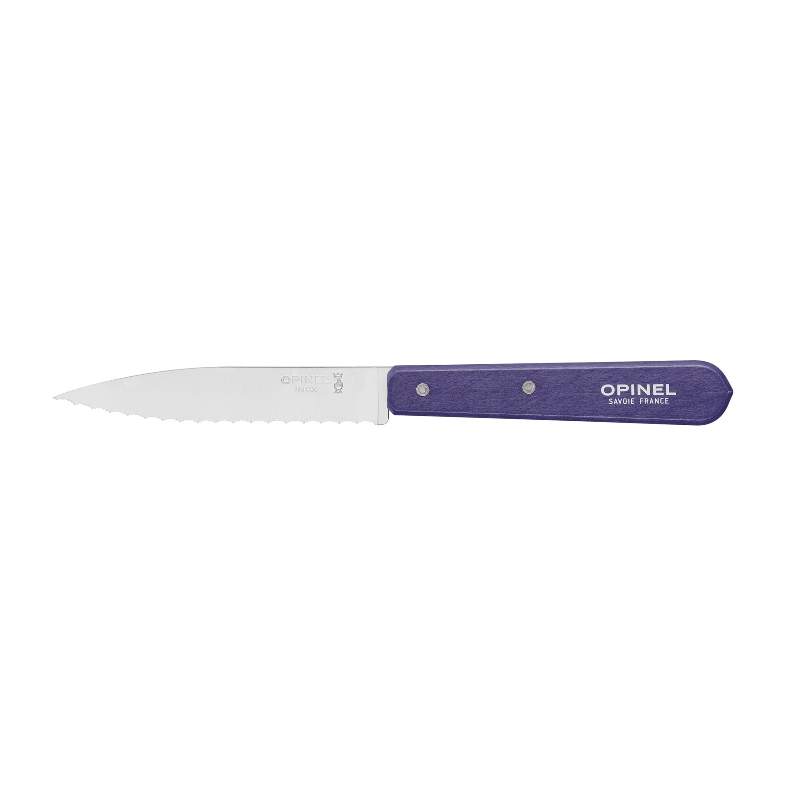 Opinel No.113 Serrated Knife Violet