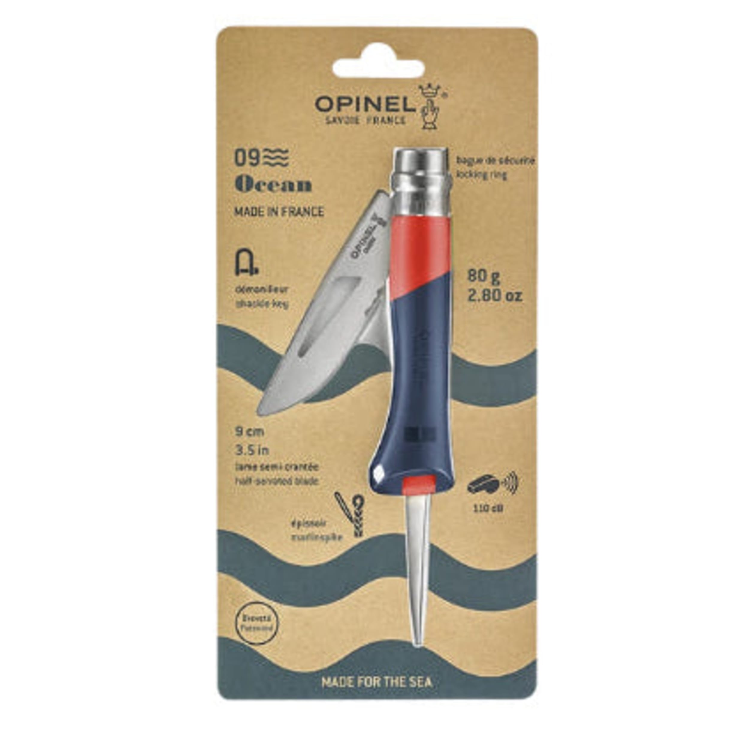 Opinel No.09 Ocean Multi-Function Folding Knife Red