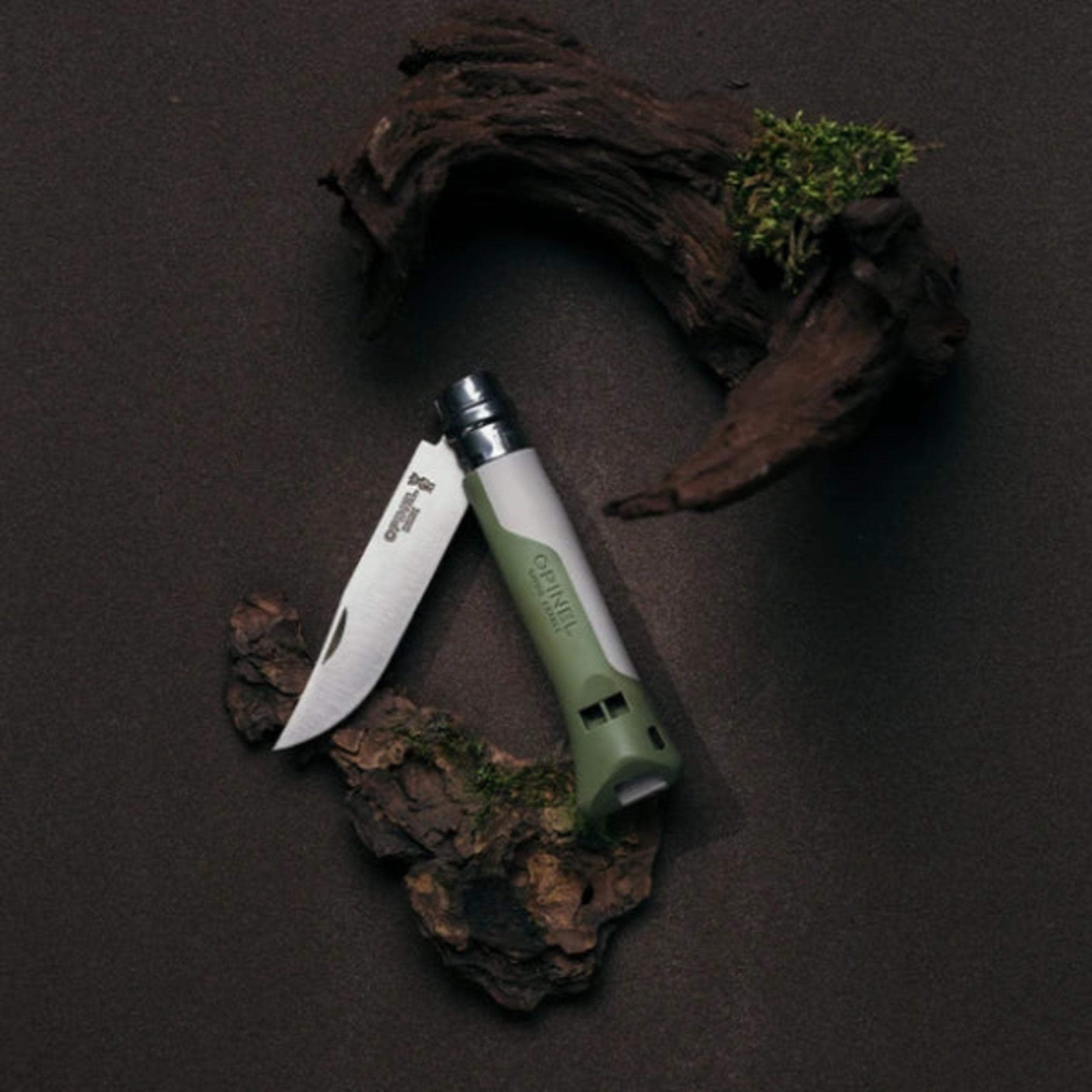 Opinel No.08 Horizon Multi-Function Folding Knife Kaki