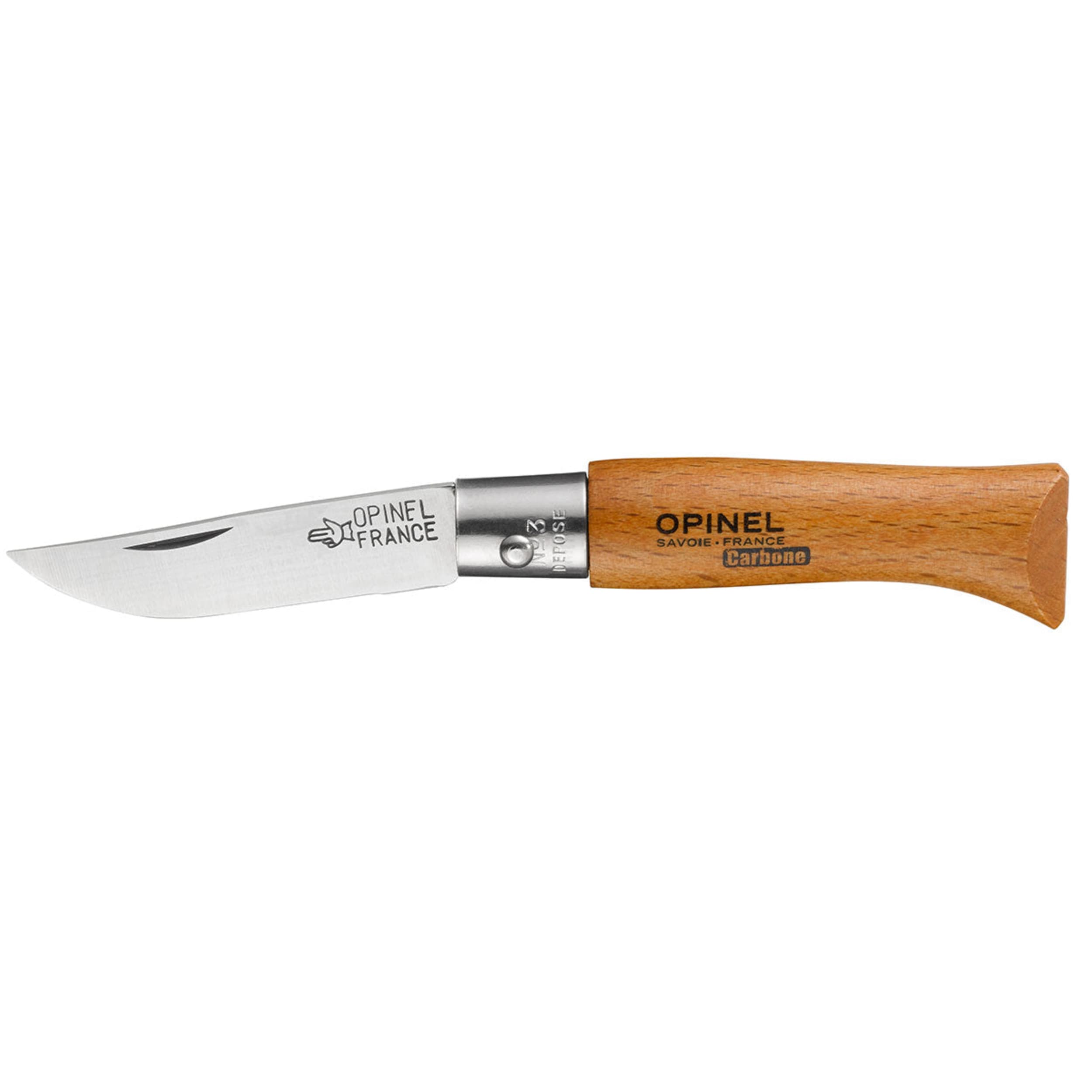 Opinel No.03 Carbon Steel Folding Knife Beech