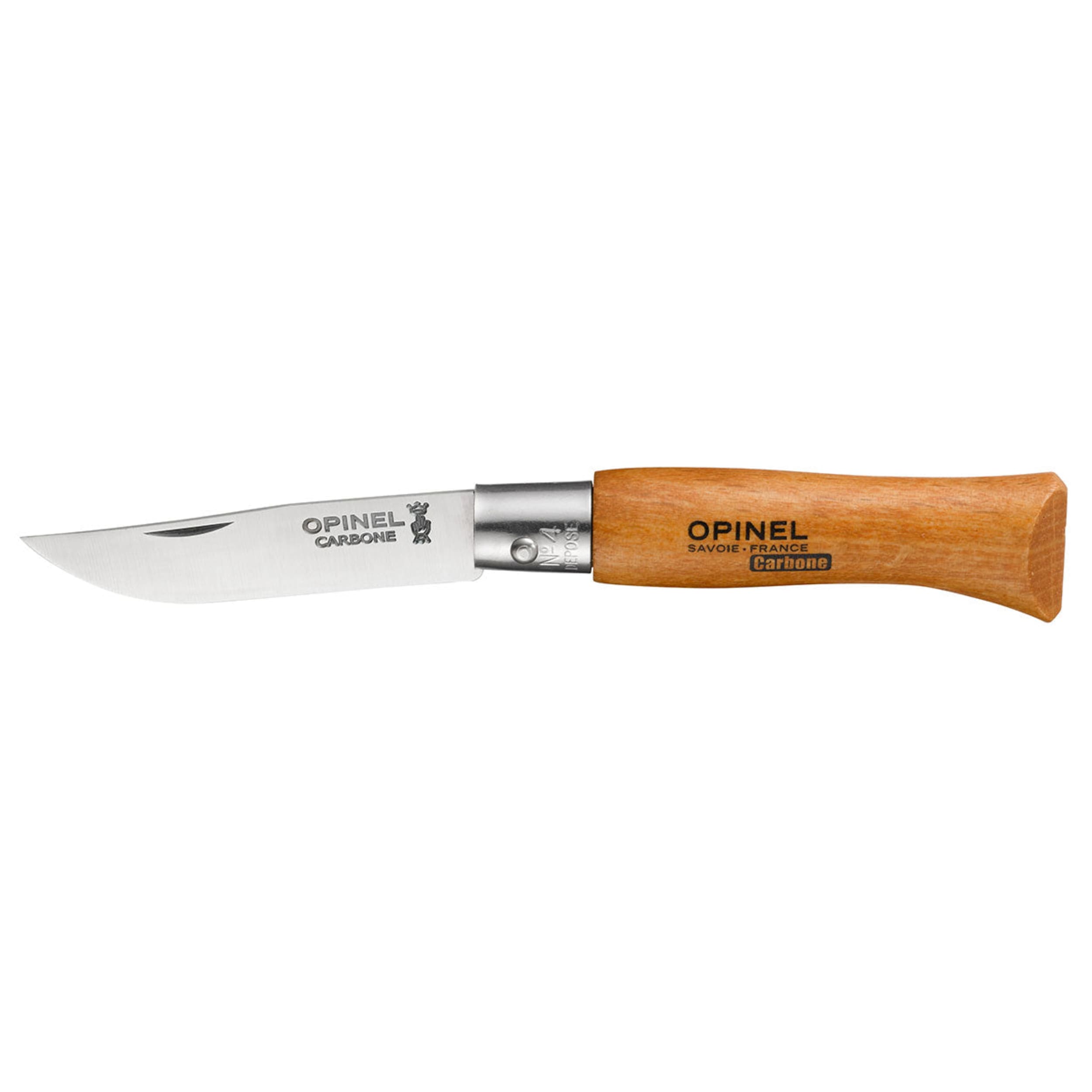 Opinel No.04 Carbon Steel Folding Knife Beech