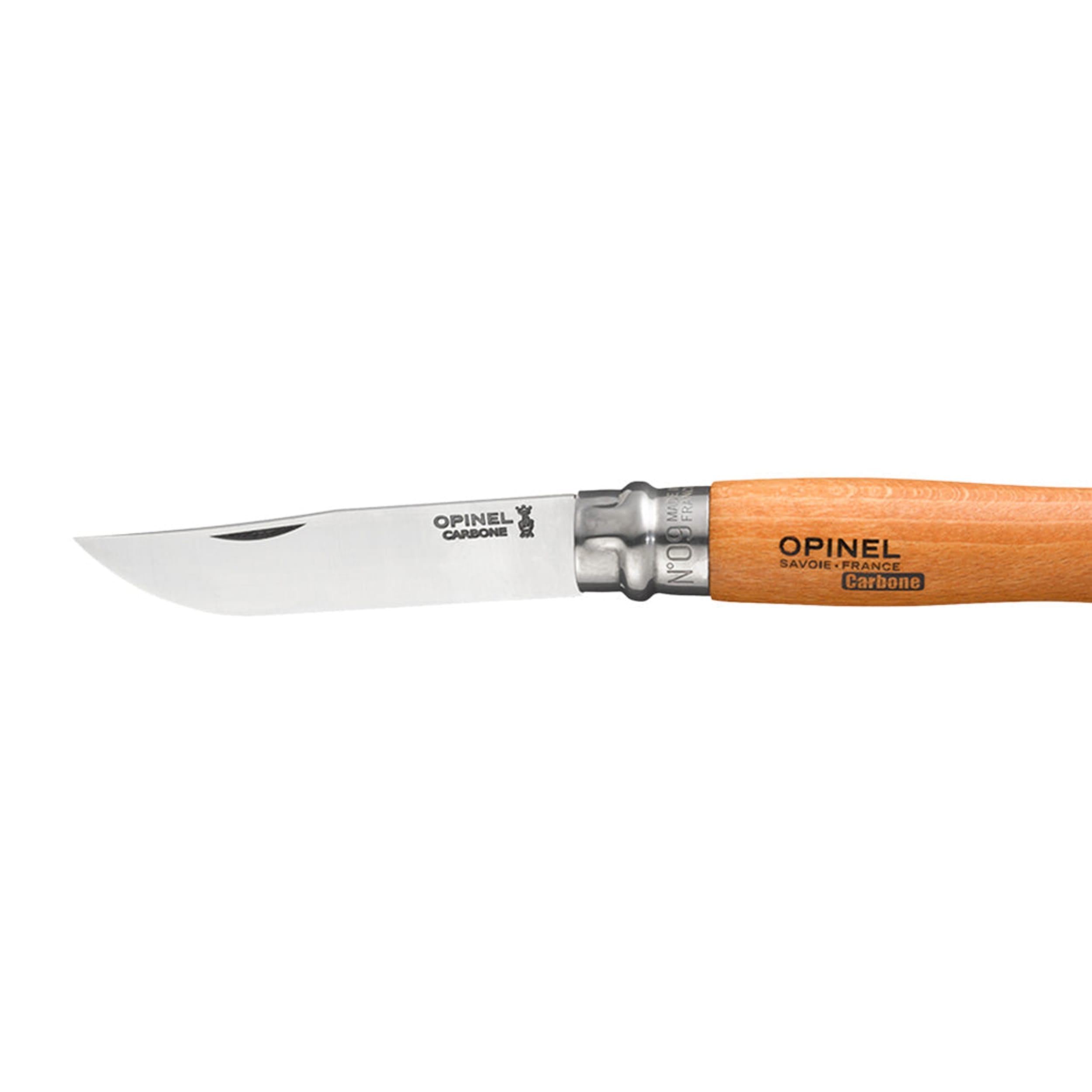 Opinel No.09 Carbon Steel Folding Knife Beech
