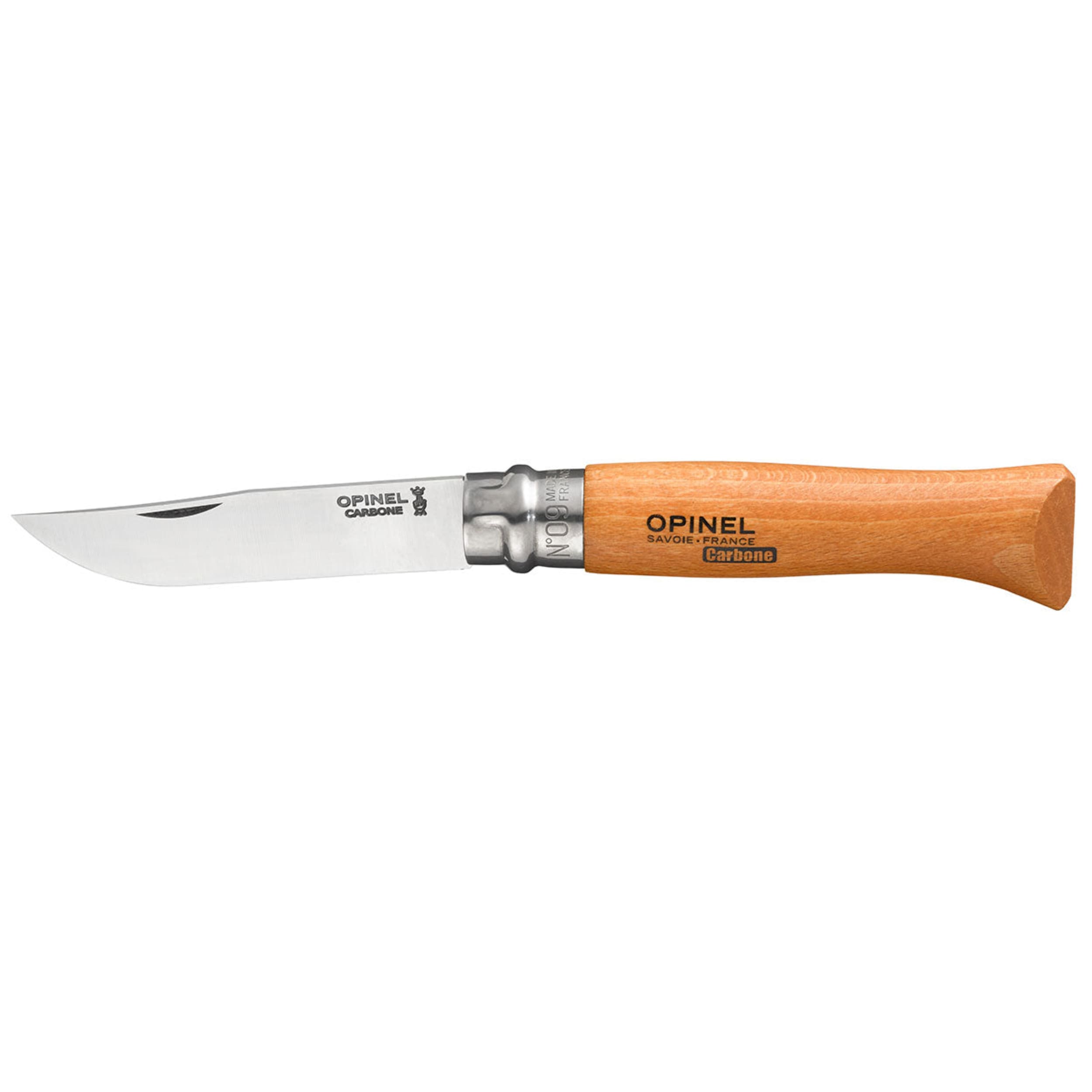 Opinel No.09 Carbon Steel Folding Knife Beech