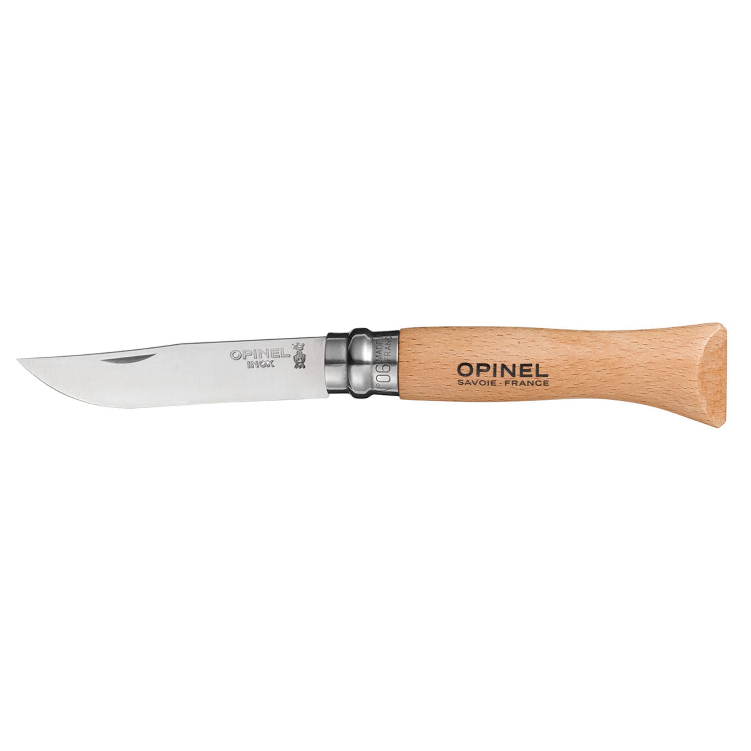 Opinel No.06 Stainless Steel Folding Knife Beech