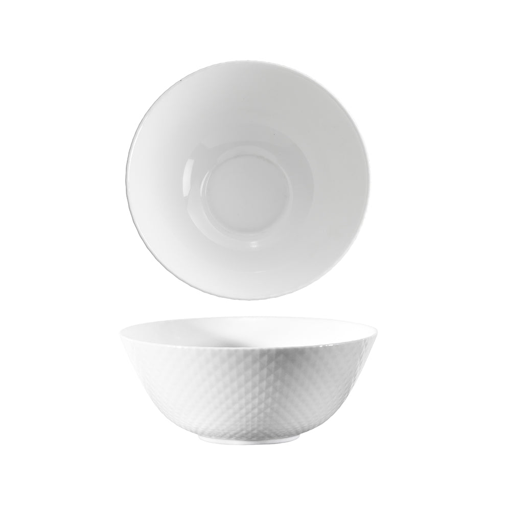 Wiltshire Diamond White Noodle Bowl 18cm x 7.5cm