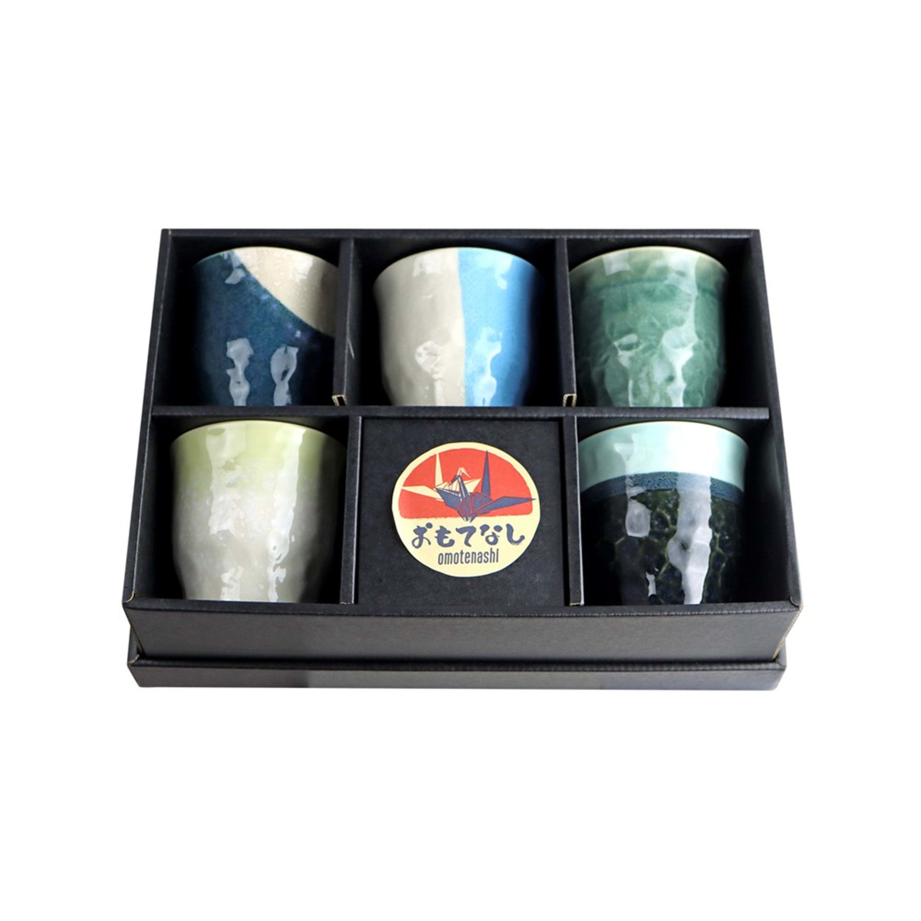 Omotenashi Ryousai 5 Piece Cup Set 8.5x9cm