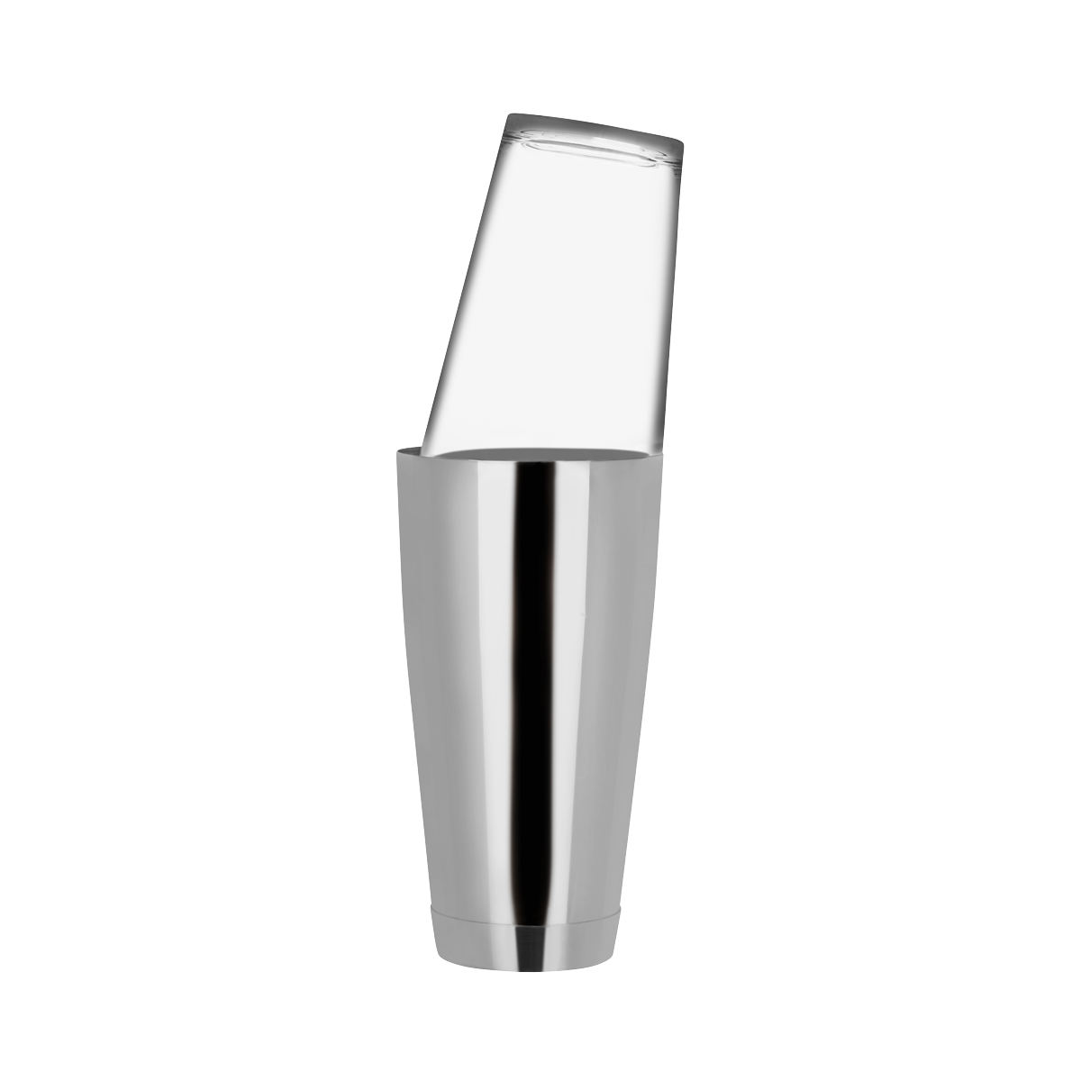 Zanzi Boston Cocktail Shaker 700ml Stainless Steel Base & Glass