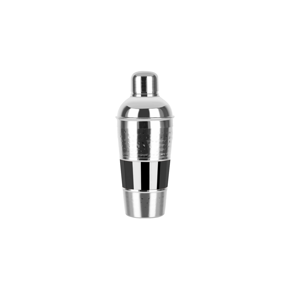 Zanzi Hammered Cocktail Shaker 3pc 600ml Gunmetal