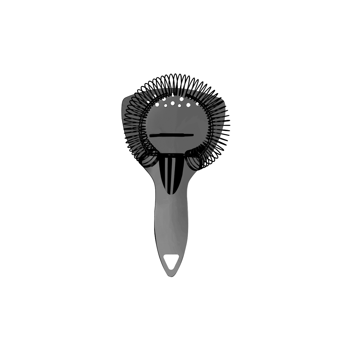 Zanzi Luxury Cocktail Strainer with Handle Gunmetal