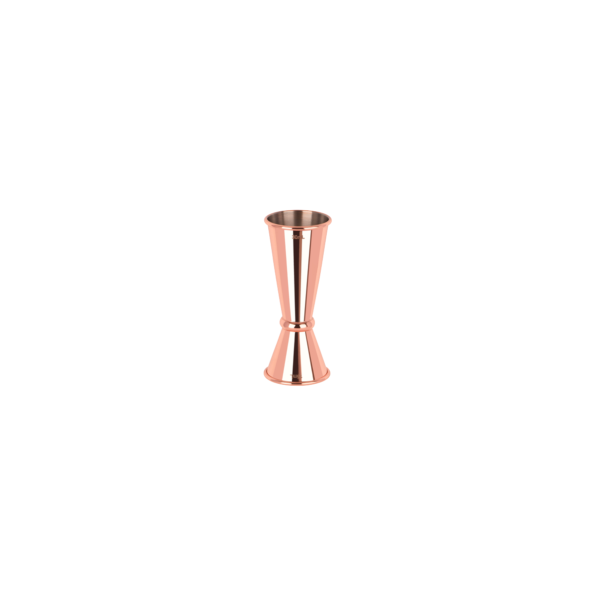 Zanzi Tokyo Jigger with Curled Edge 15-30ml Rose Gold