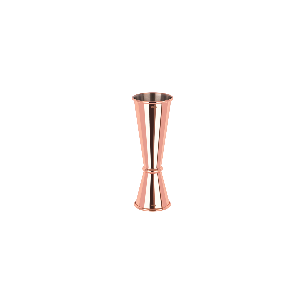 Zanzi Tokyo Jigger with Curled Edge 30-60ml Rose Gold