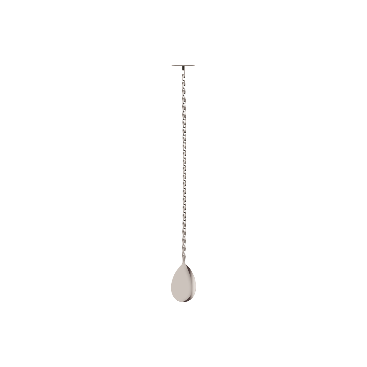 Zanzi Tail Disk Bar Spoon with Muddler 300mm Stainless Steel
