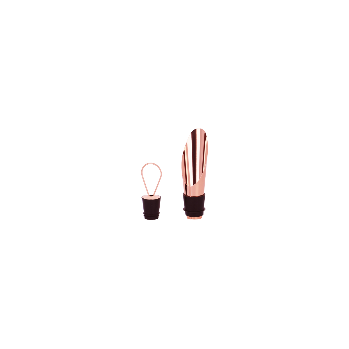 Zanzi Wine Stopper with Pouring Spout Rose Gold