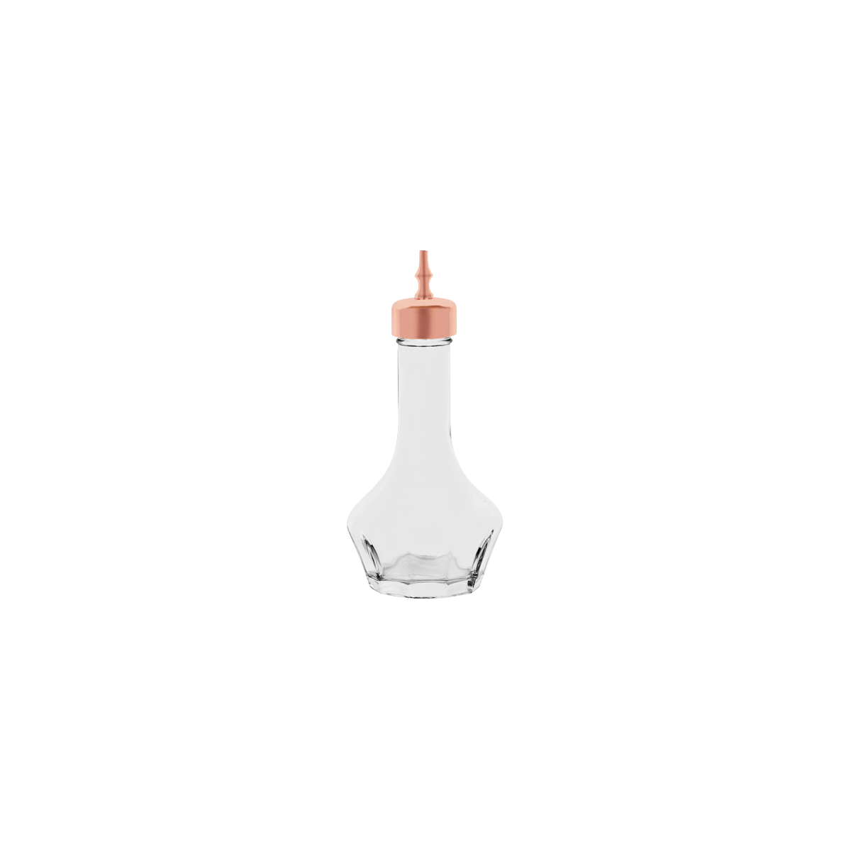 Zanzi Bitter Bottle 50ml Glass with Rose Gold Lid