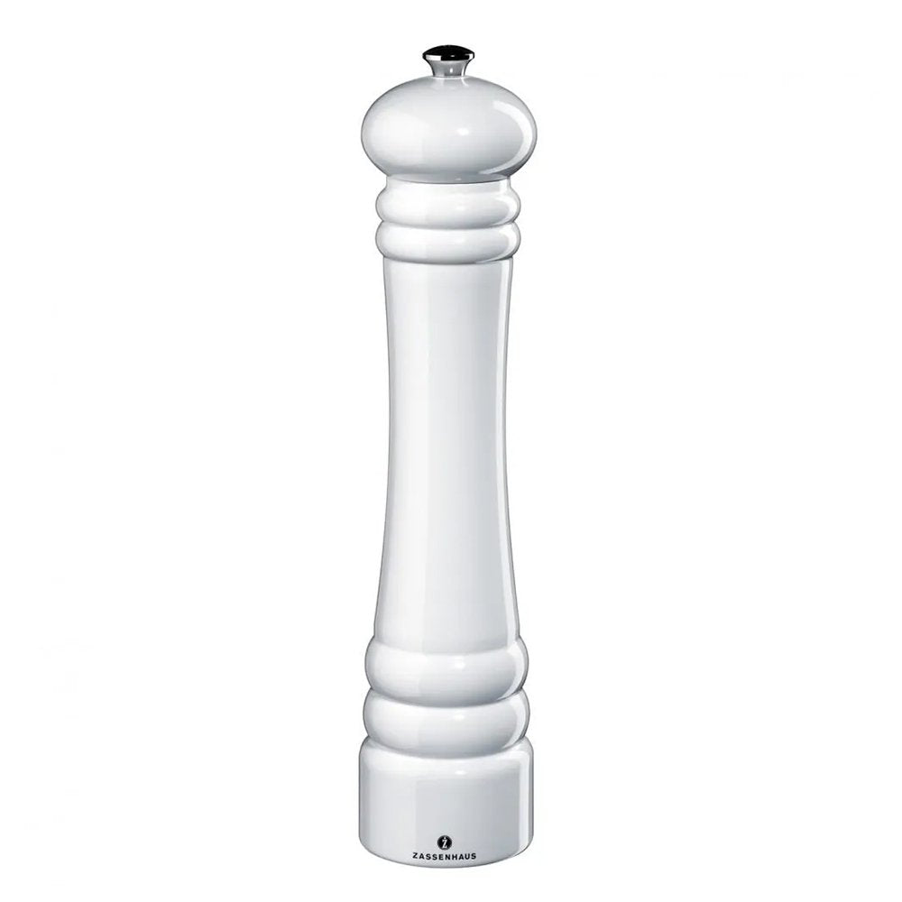 Zassenhaus Berlin Pepper Mill – Beech Glossy White, 30 cm