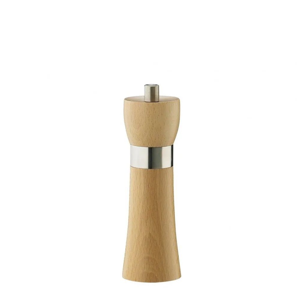Zassenhaus Hamburg Salt Mill – Natural Beech, 18 cm
