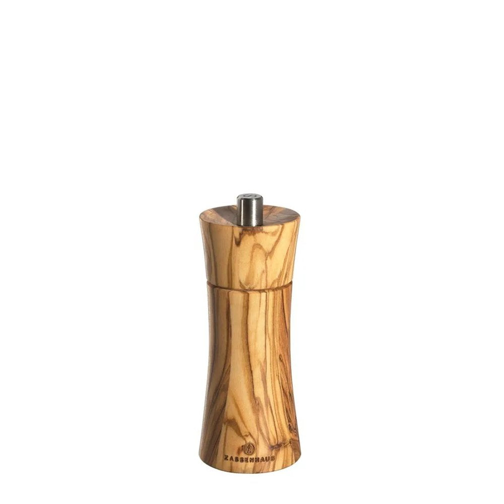 Zassenhaus Frankfurt Pepper Mill – Olive Wood, 14 cm