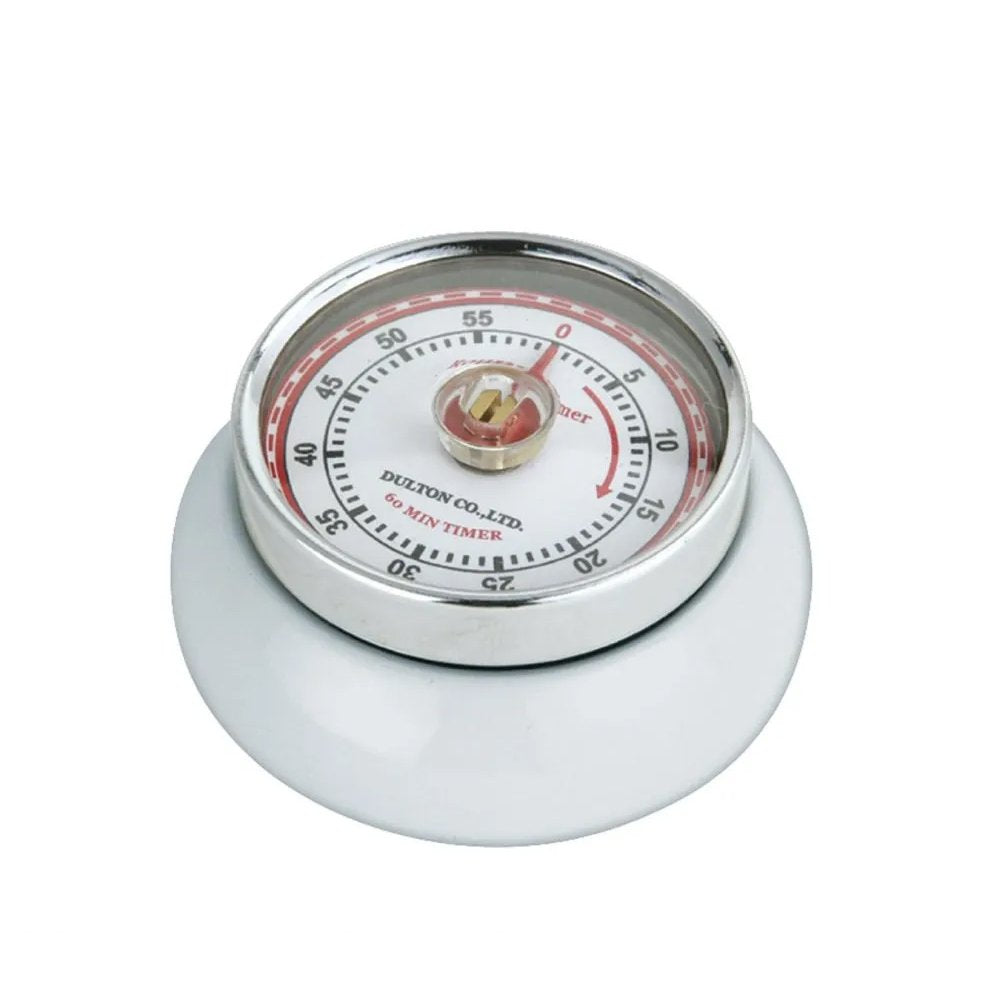 Zassenhaus Speed Kitchen Timer with Magnet – White, Ø 7 cm