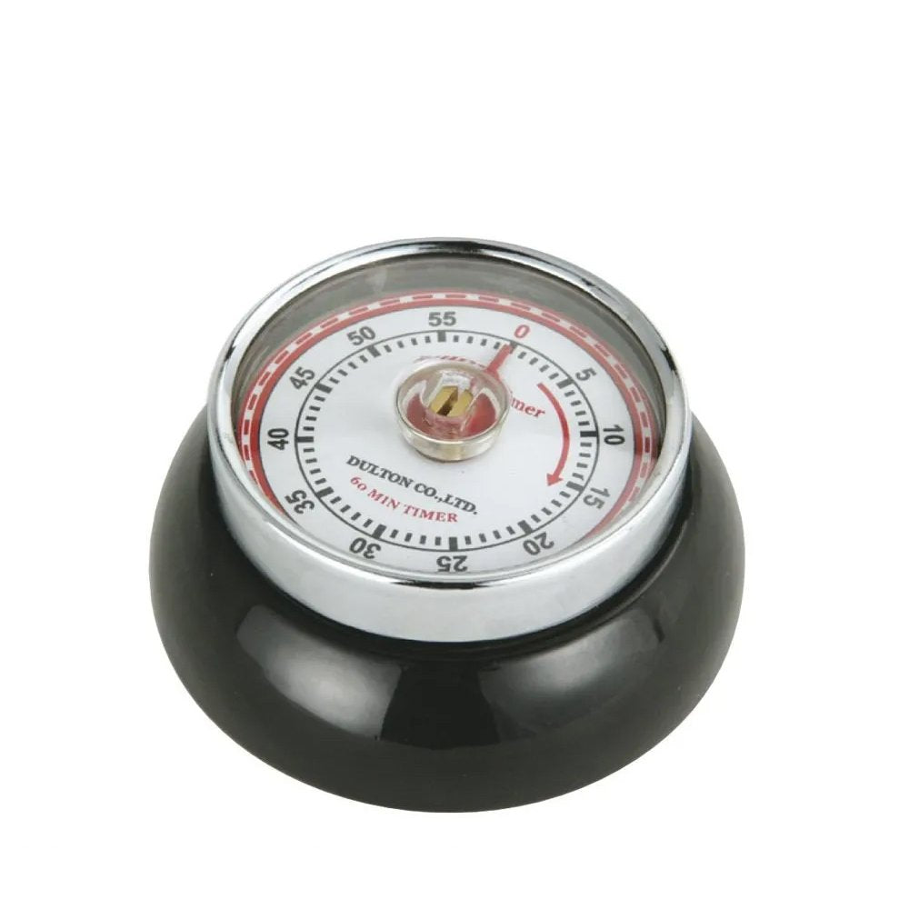 Zassenhaus Speed Kitchen Timer with Magnet – Black, Ø 7 cm