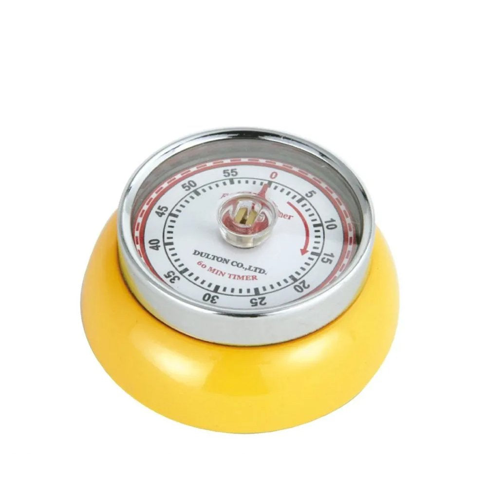 Zassenhaus Speed Kitchen Timer with Magnet – Yellow, Ø 7 cm