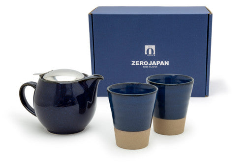Zero Japan Jeans Blue Teapot Gift Set