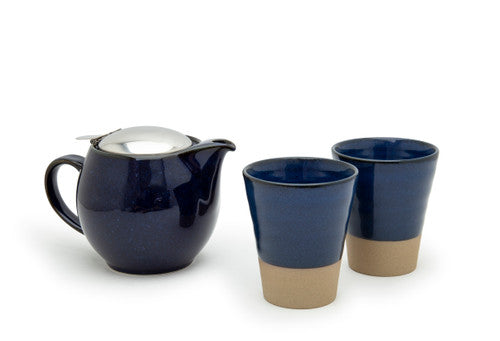 Zero Japan Jeans Blue Teapot Gift Set