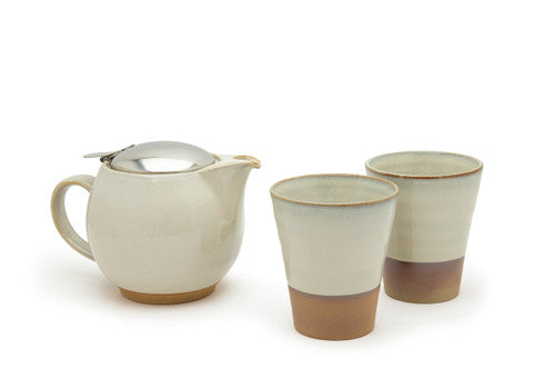 Zero Japan Natural White Teapot Gift Set