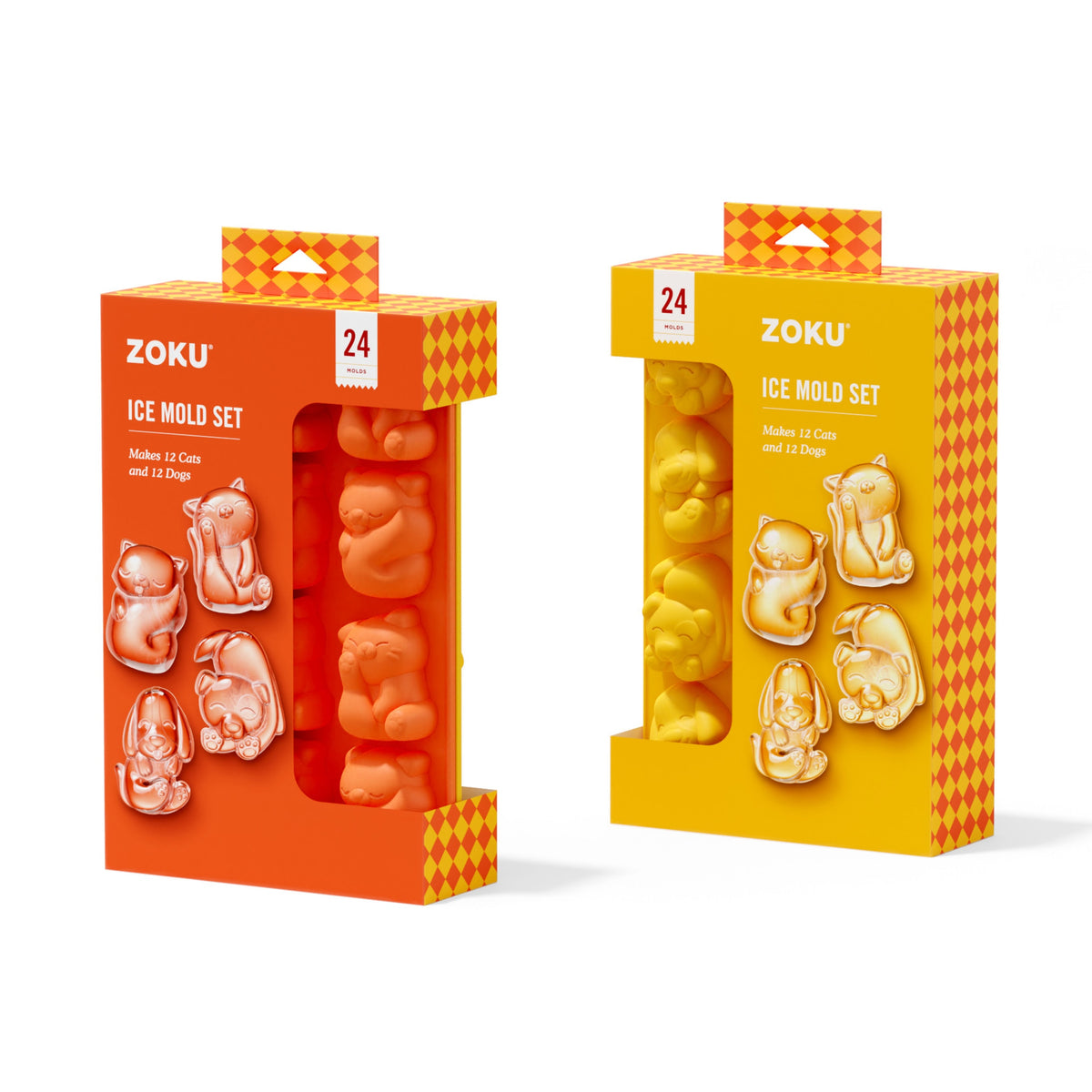 Zoku Cat & Dog Ice Tray 2 Piece Set