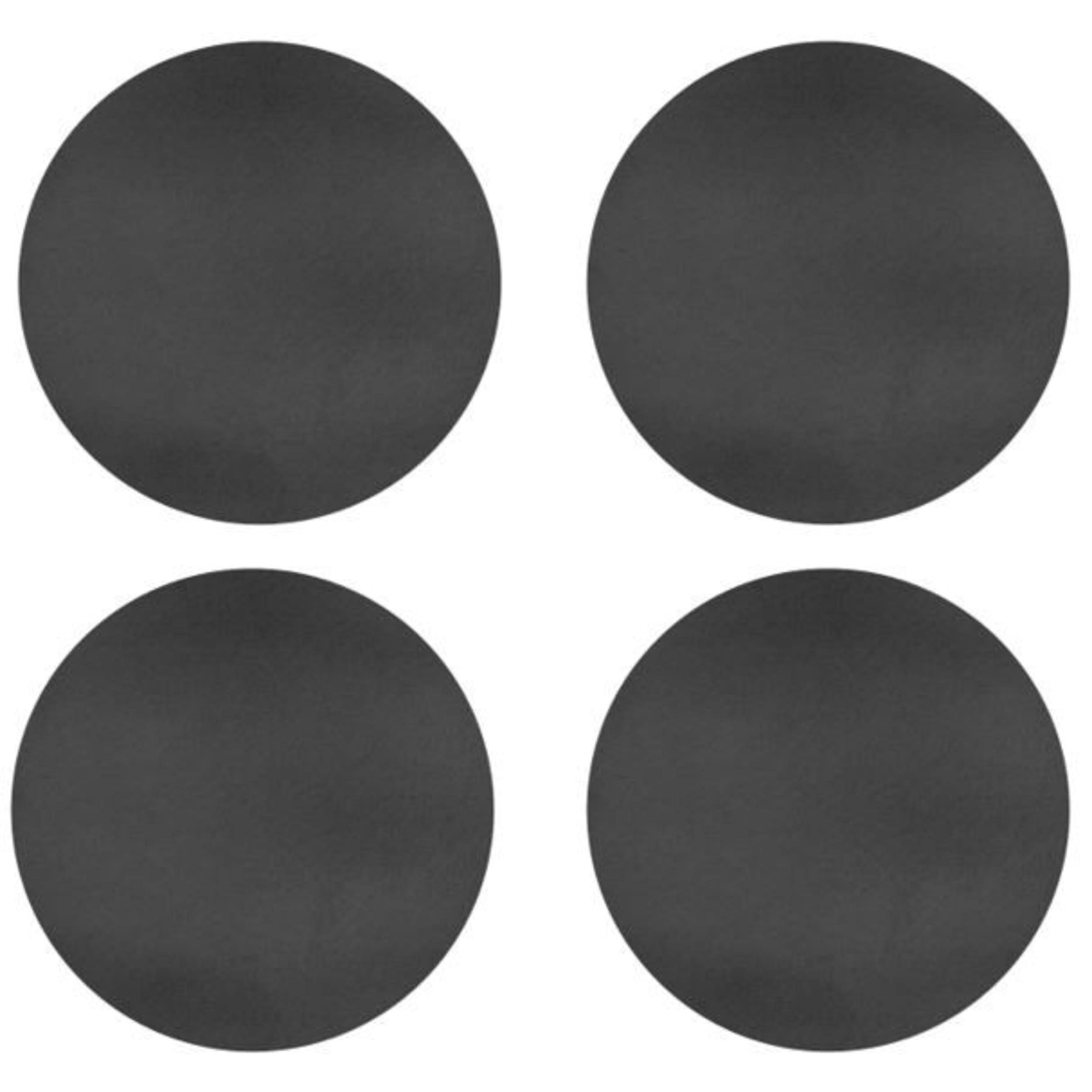 Cinnamon Togo Round Coaster 4 Piece Set Black