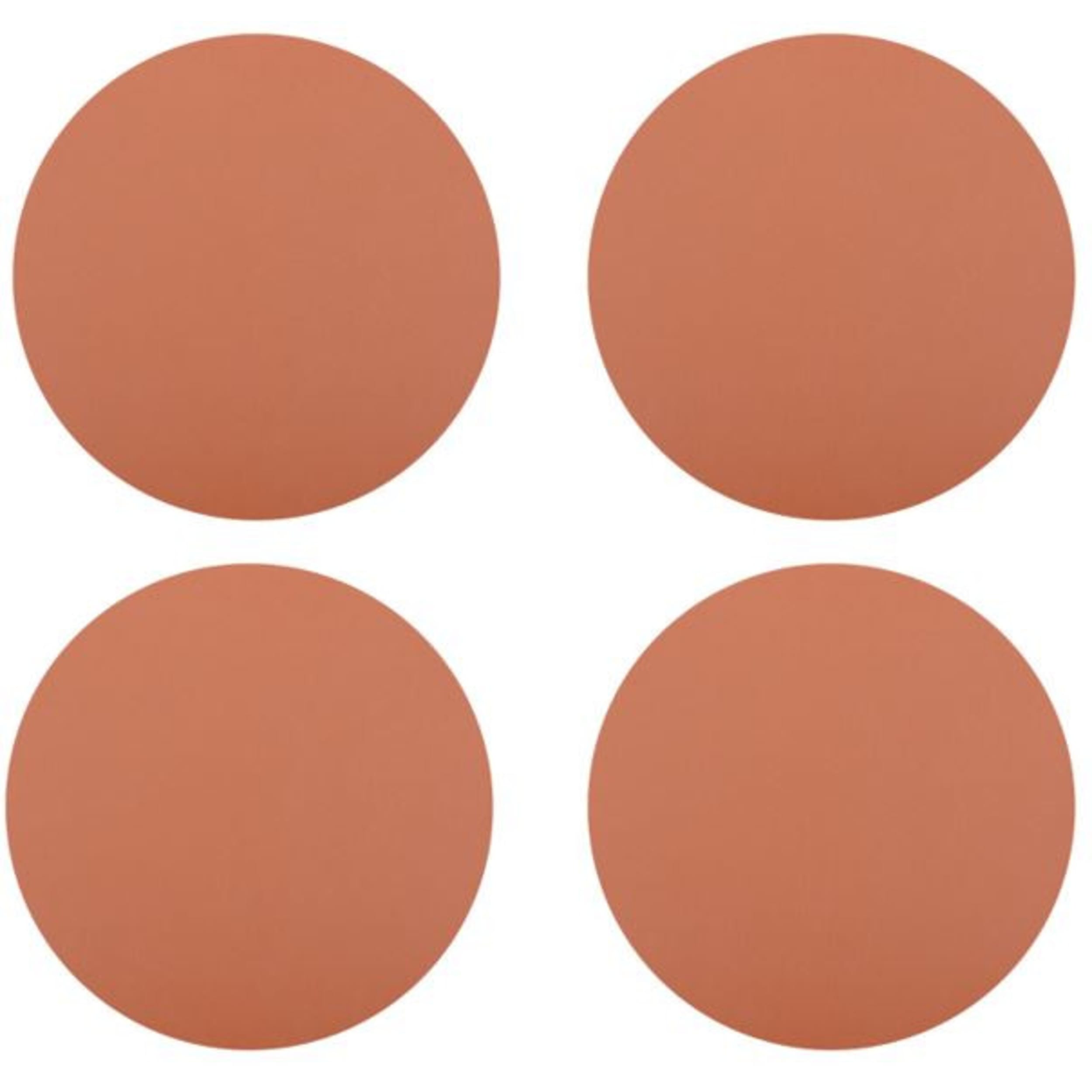 Cinnamon Togo Round Coaster 4 Piece Set Caramel