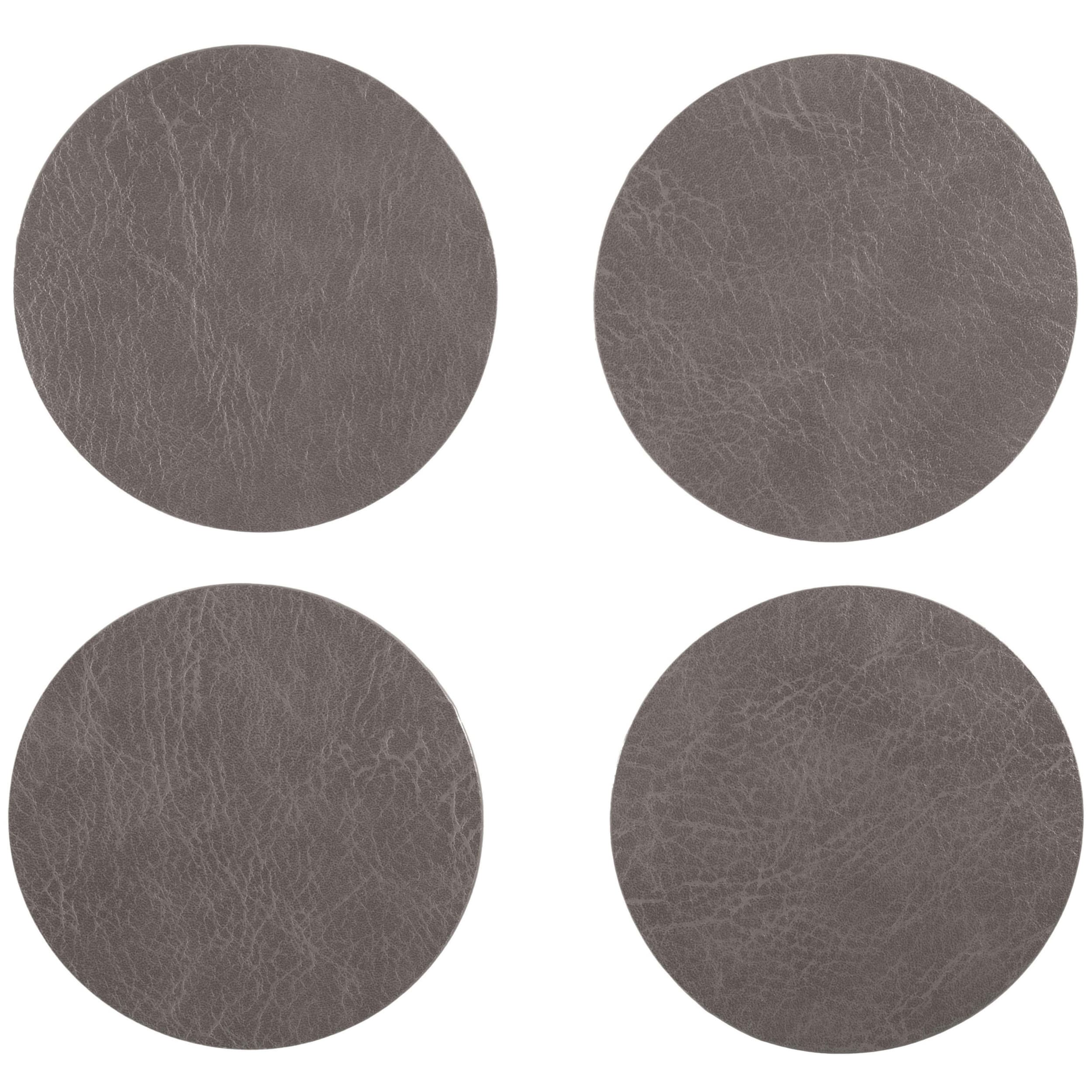 Cinnamon Troja Round Coaster 4 Piece Set Charcoal