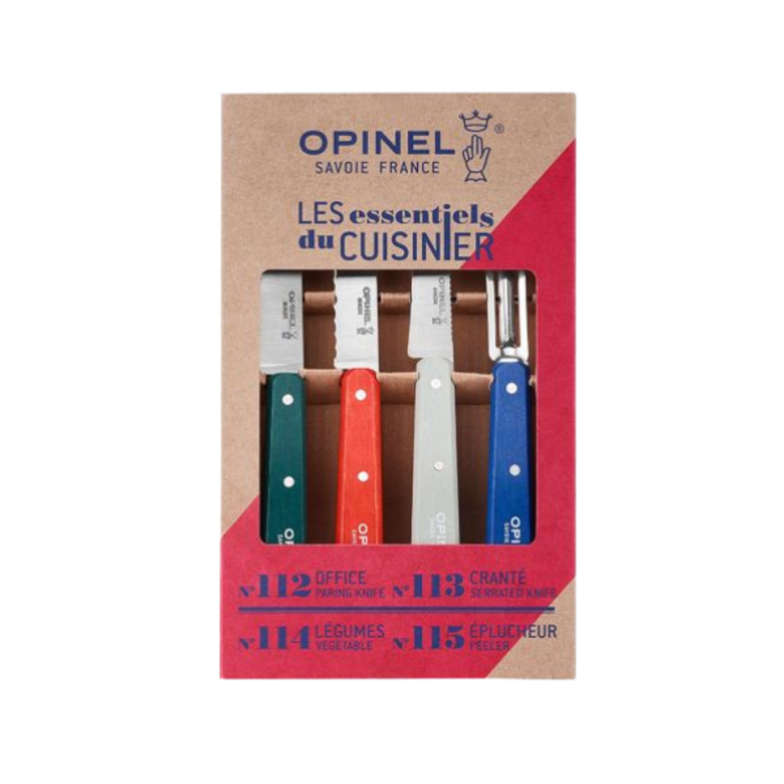 Opinel Les Essentiels Kitchen Utility 4 Piece Set Primo