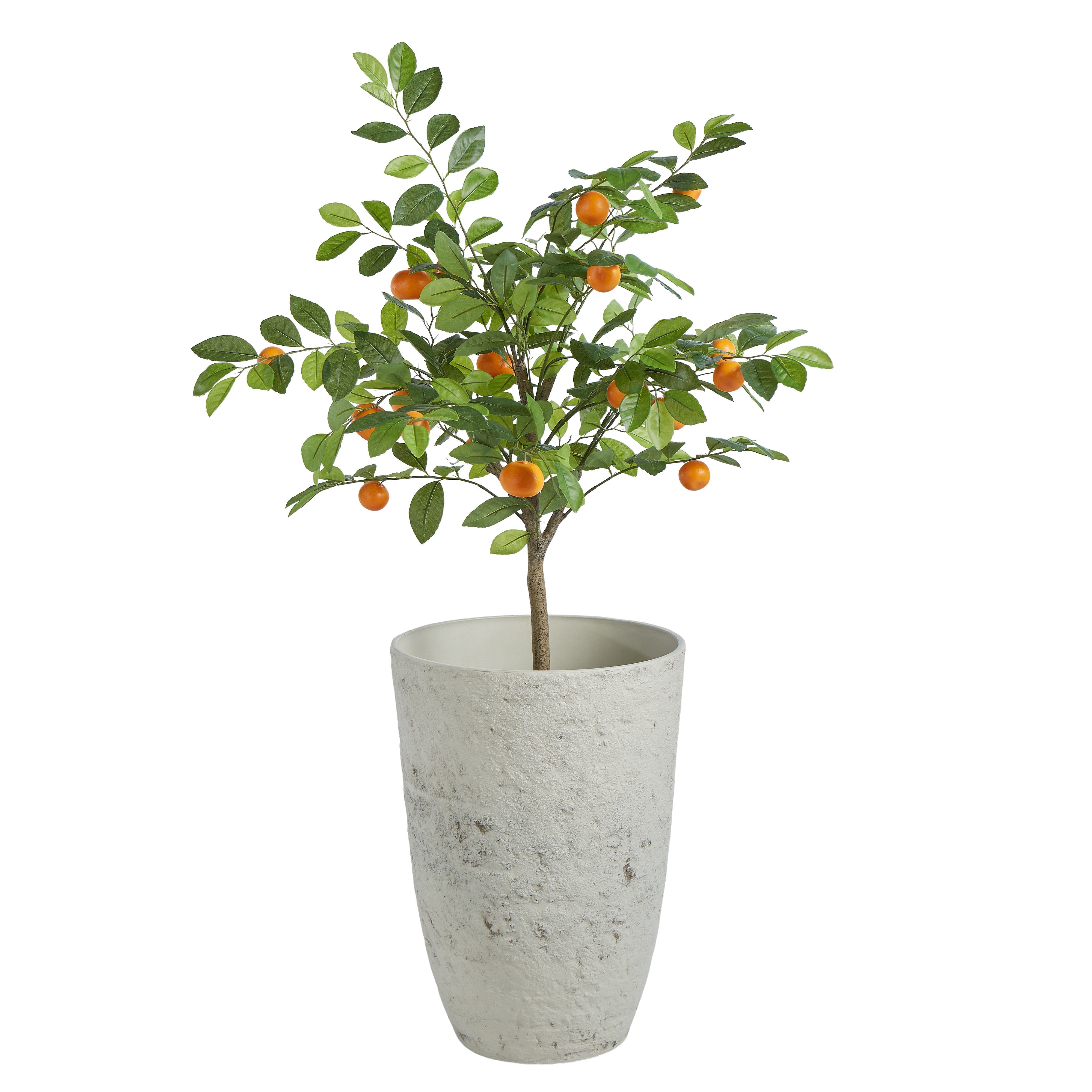 Rogue Rustic Stone Look Tall Planter Pot Rustic Cream 35.5 x 49.5cm