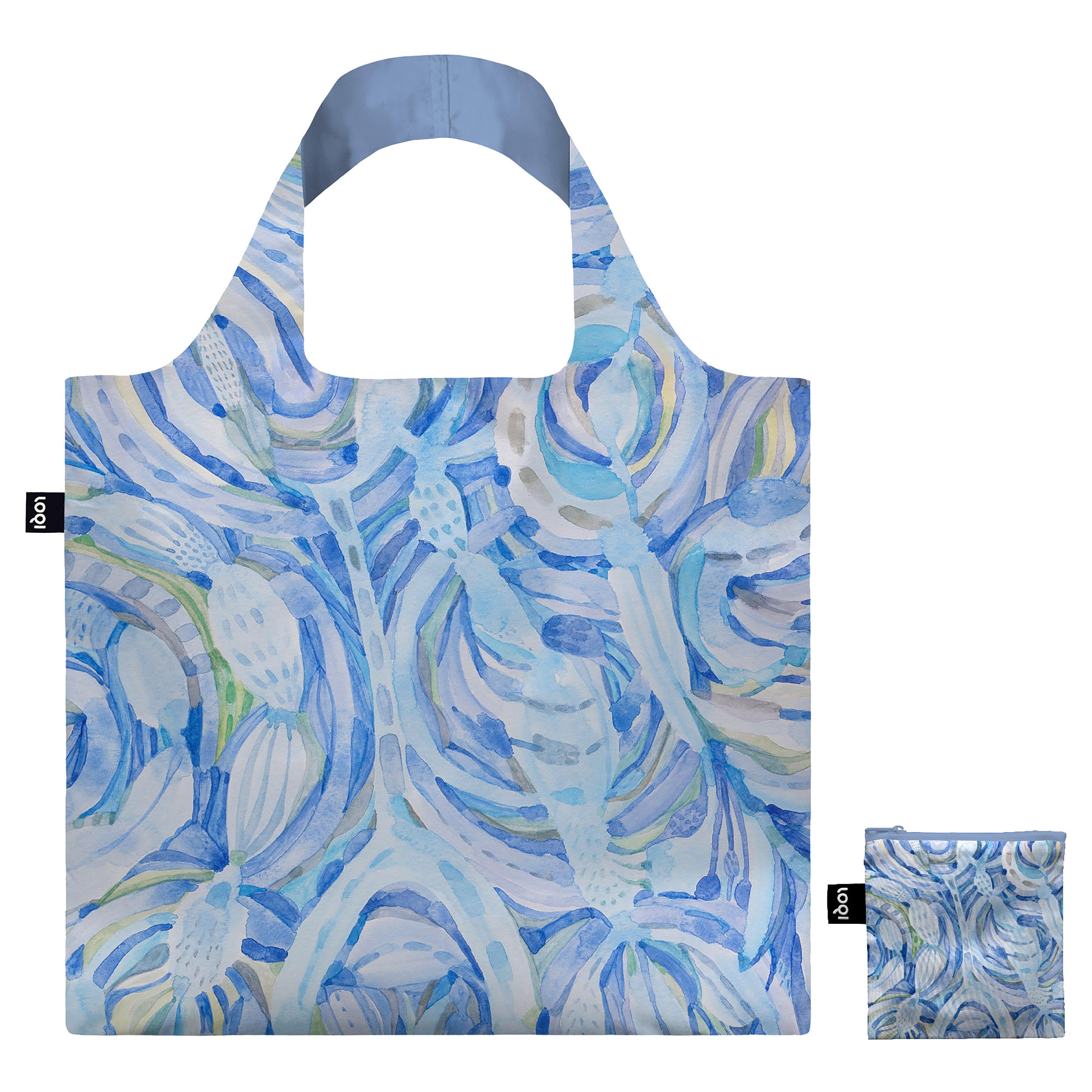 LOQI Tara Axford Blue Tote Bag