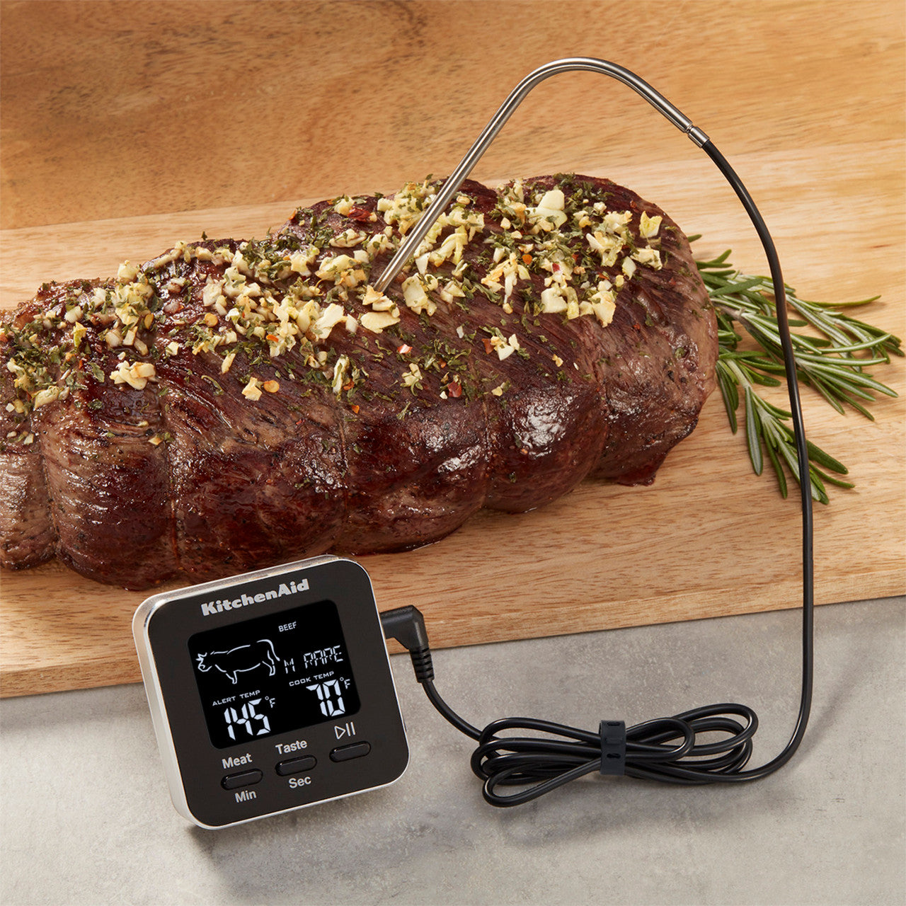 KitchenAid Digital Kitchen Thermometer with Timer & Leave-In Probe