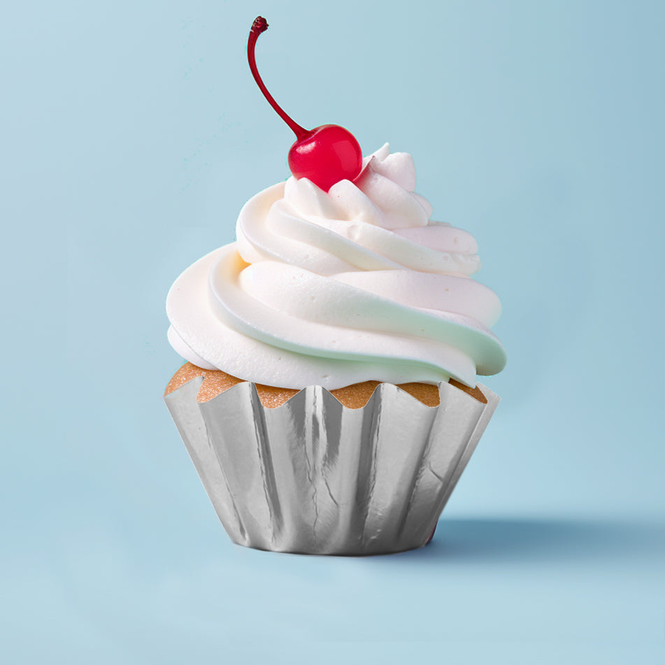 Papyrus Bloom Baking Cups Silver 24 Pack